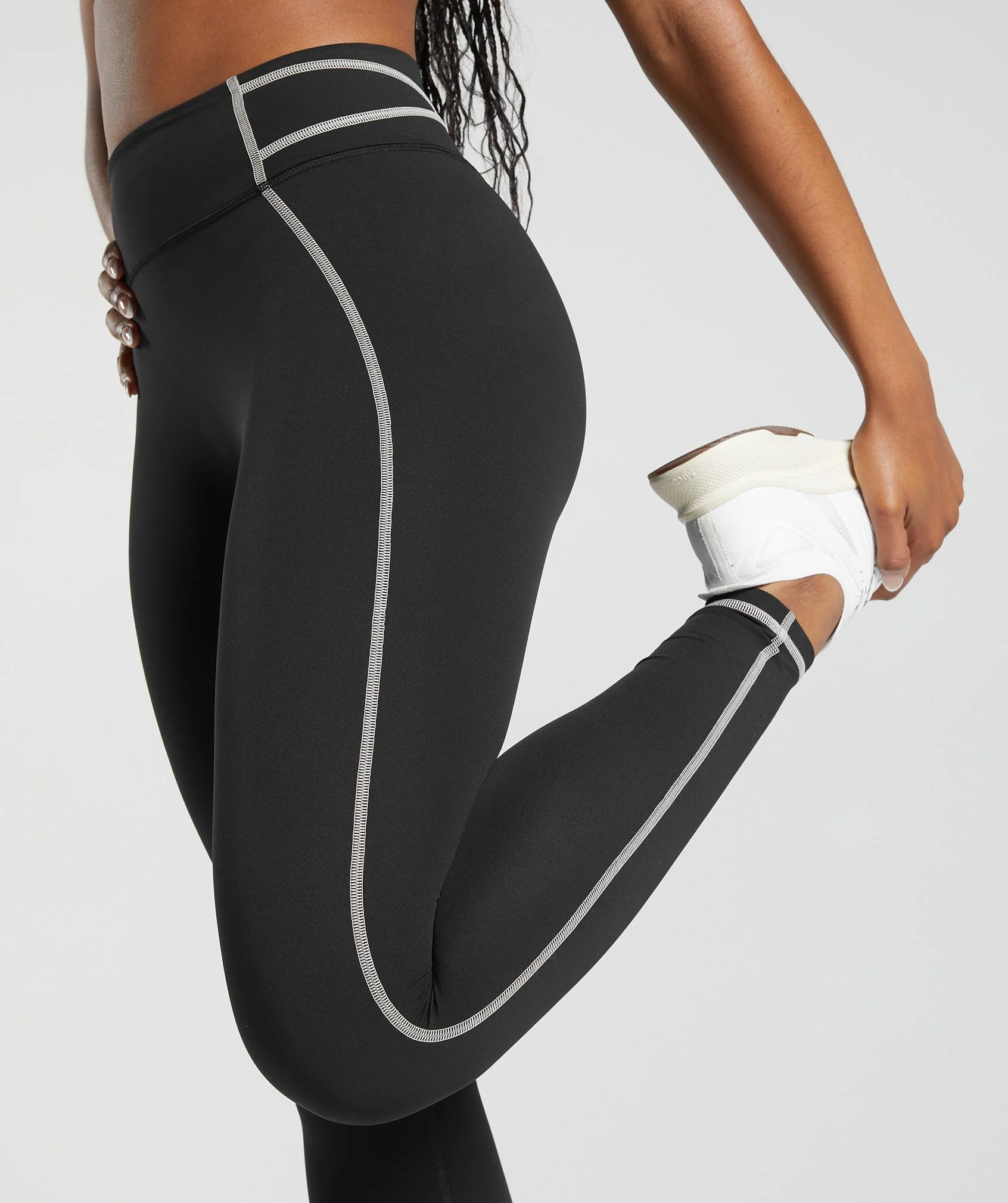 Gymshark Stitch Feature Leggings - Black - Image 10