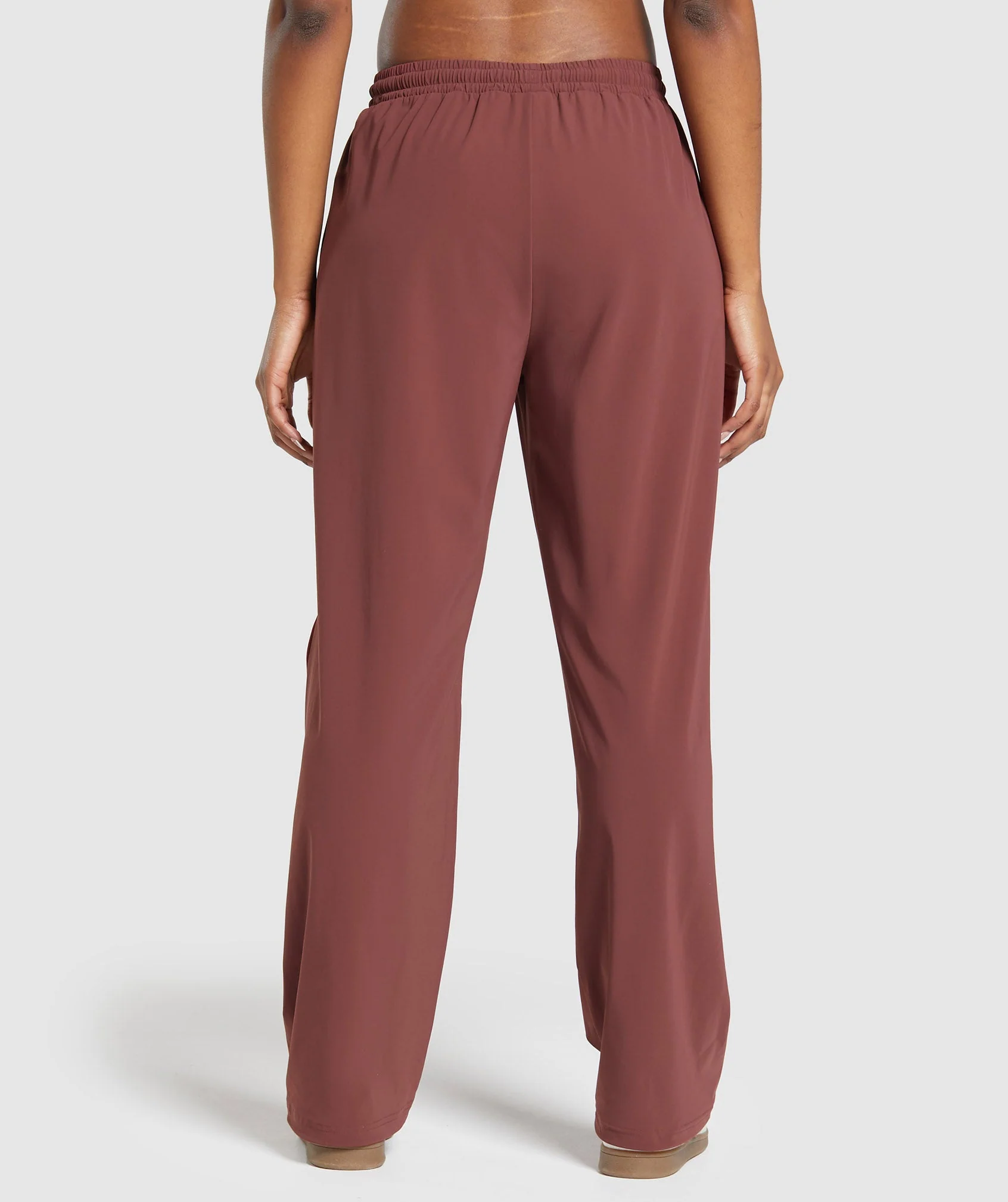 Gymshark Stitch Feature Woven Pants - Burgundy Brown - Image 2