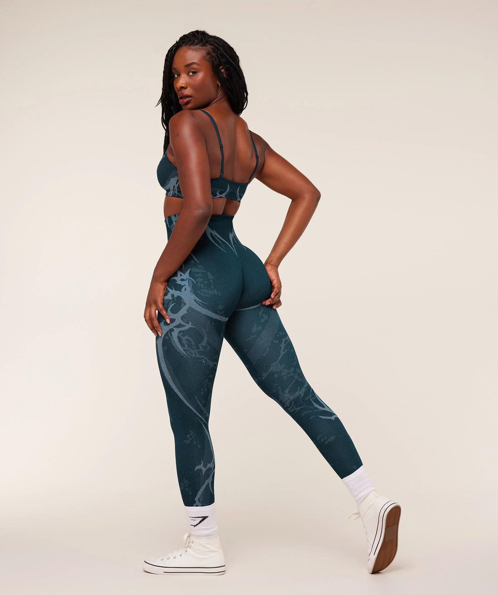 Gymshark Storm Seamless Leggings - Deep Petrol Blue/Smoke Blue - Image 4