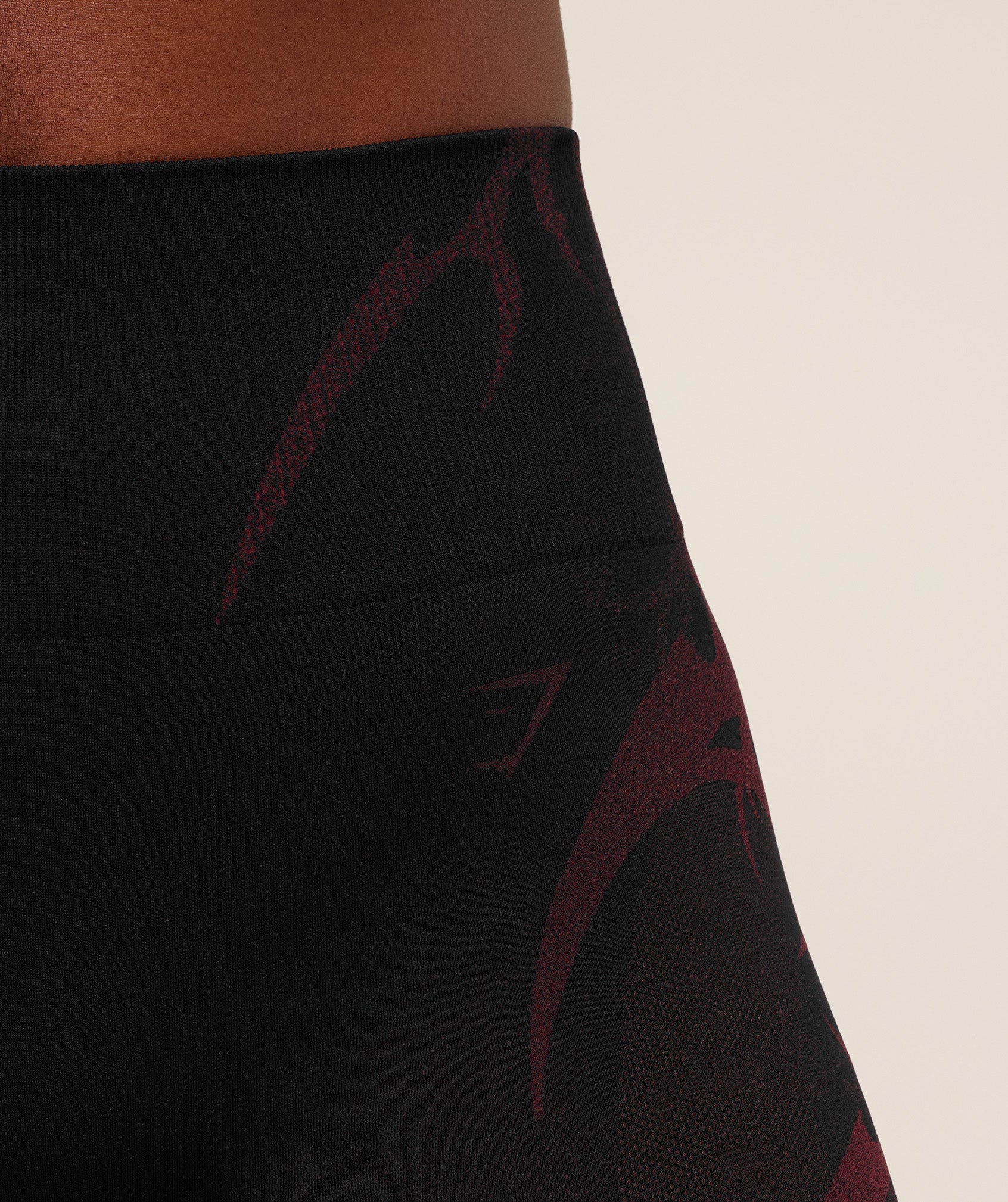Gymshark Storm Seamless Leggings - Black/Rich Maroon - Image 6