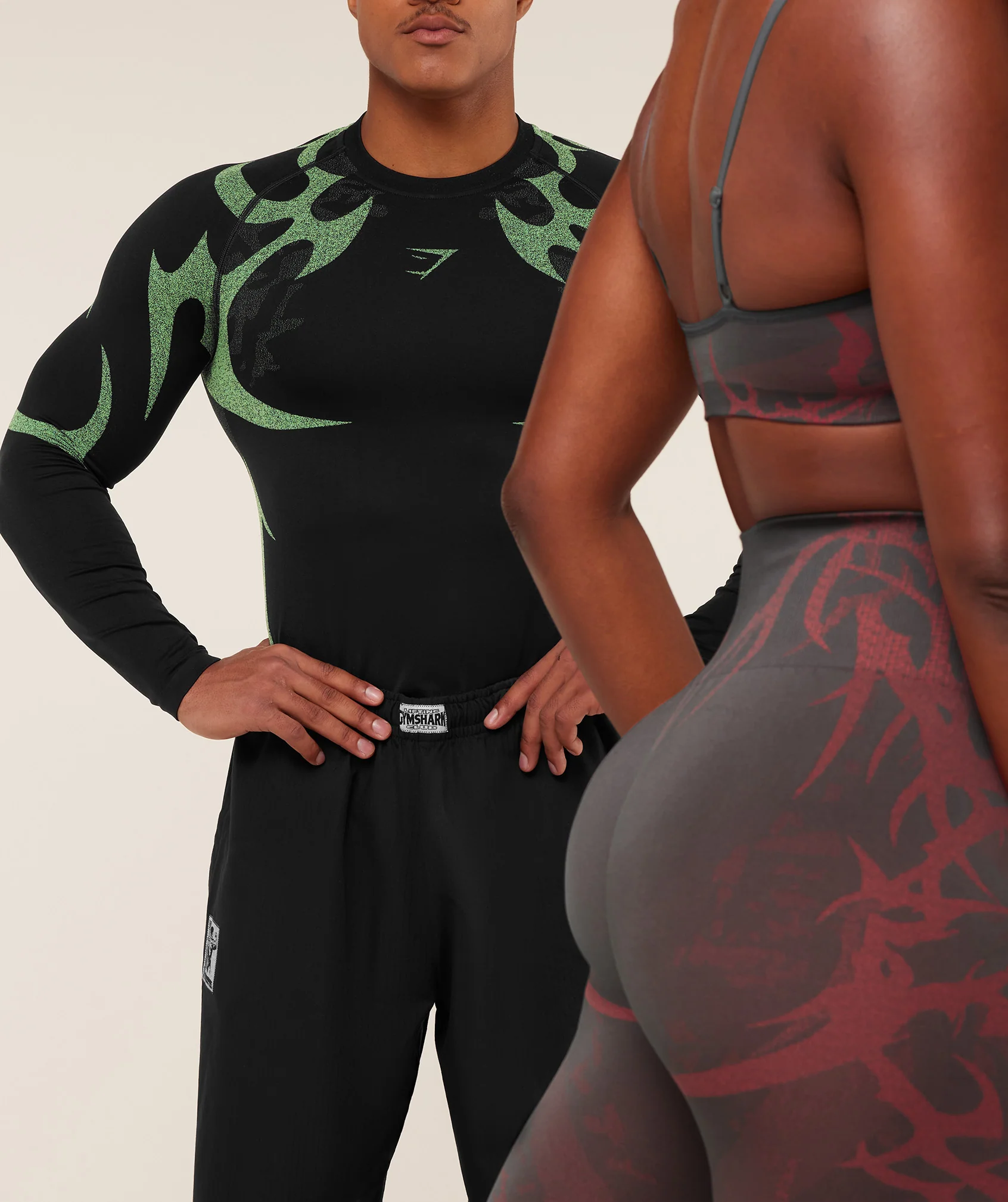 Gymshark Storm Seamless Long Sleeve T-Shirt - Black/Active Green - Image 5