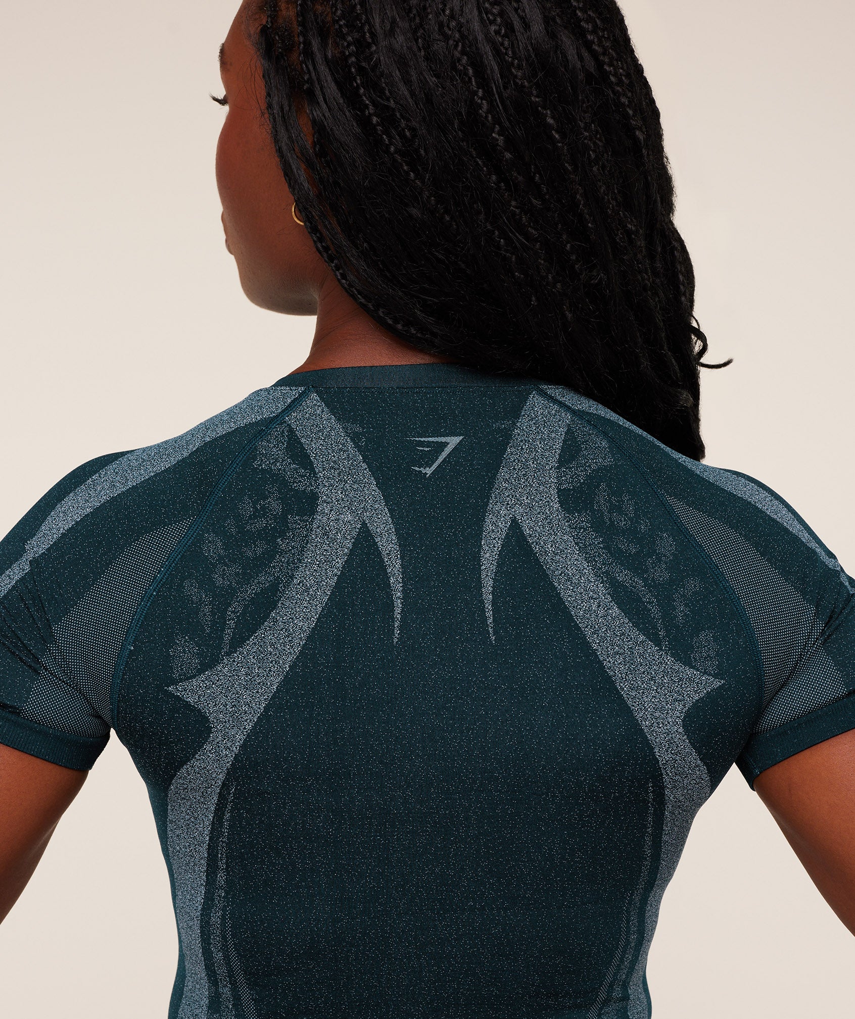 Gymshark Storm Seamless Short Sleeve Top - Deep Petrol Blue/Smoke Blue - Image 5