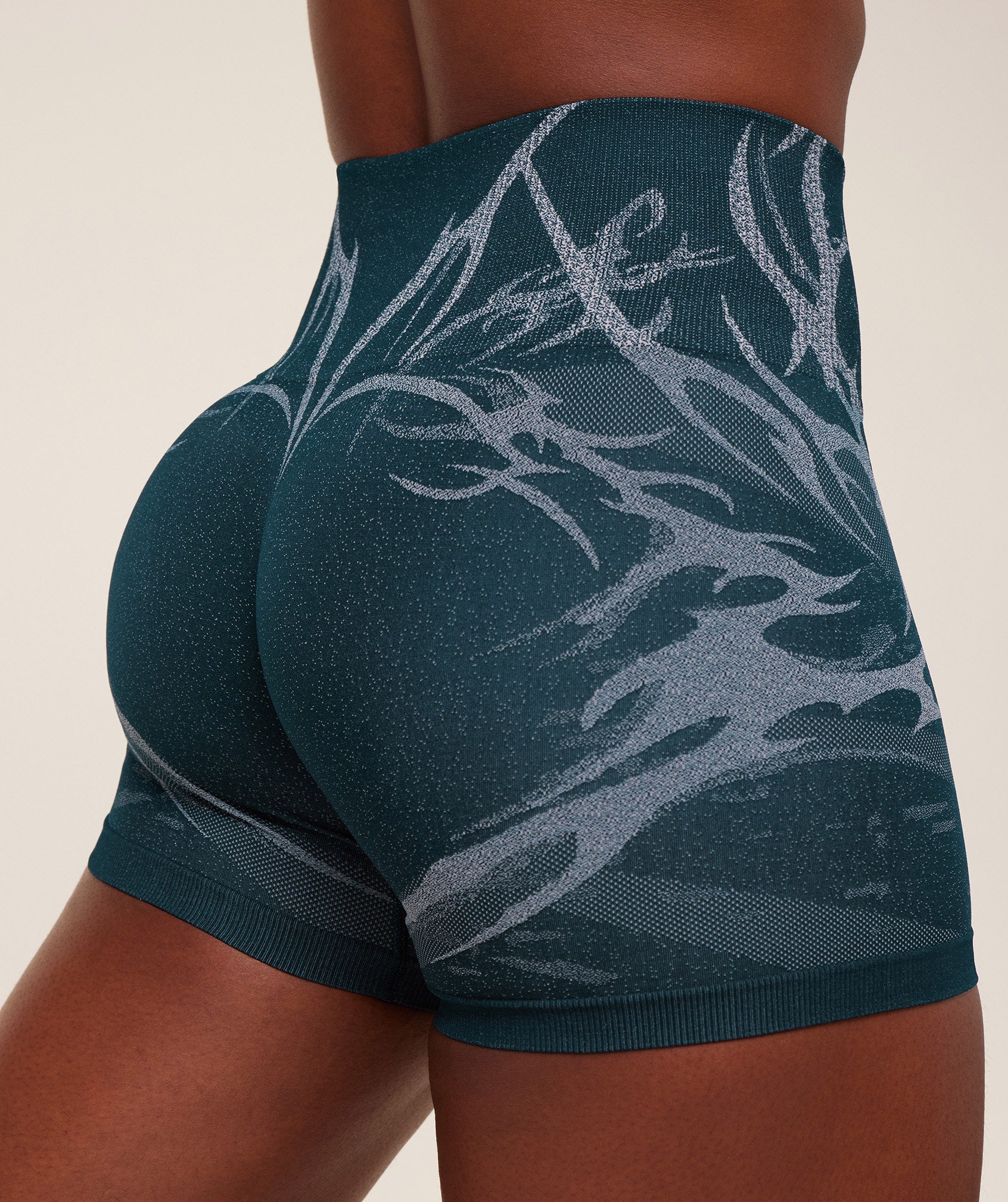 Gymshark Storm Seamless Shorts - Deep Petrol Blue/Smoke Blue - Image 4