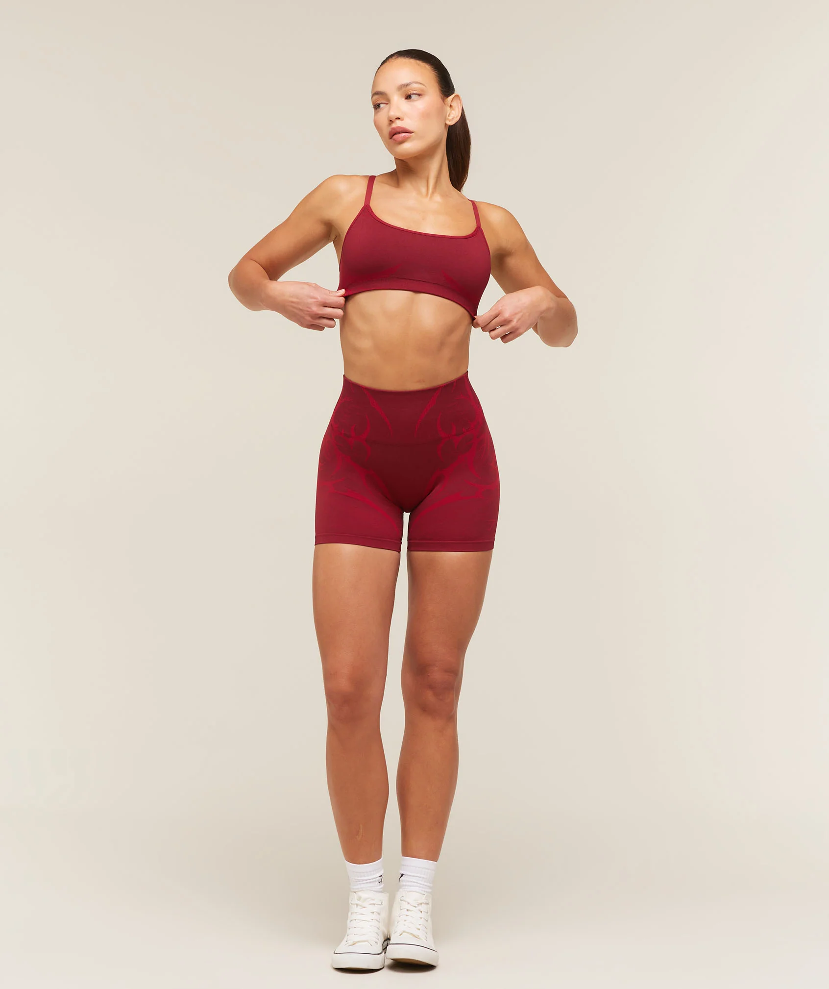 Gymshark Storm Seamless Sports Bra - Sets Red/Carmine Red - Image 4