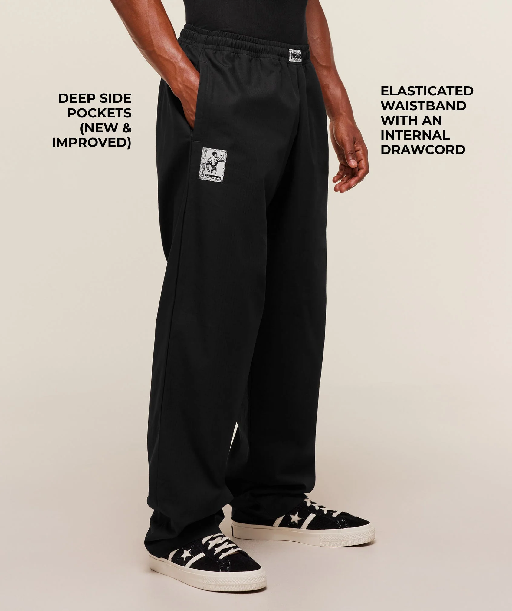 Gymshark Straight Leg Pumper Pants - Black - Image 3