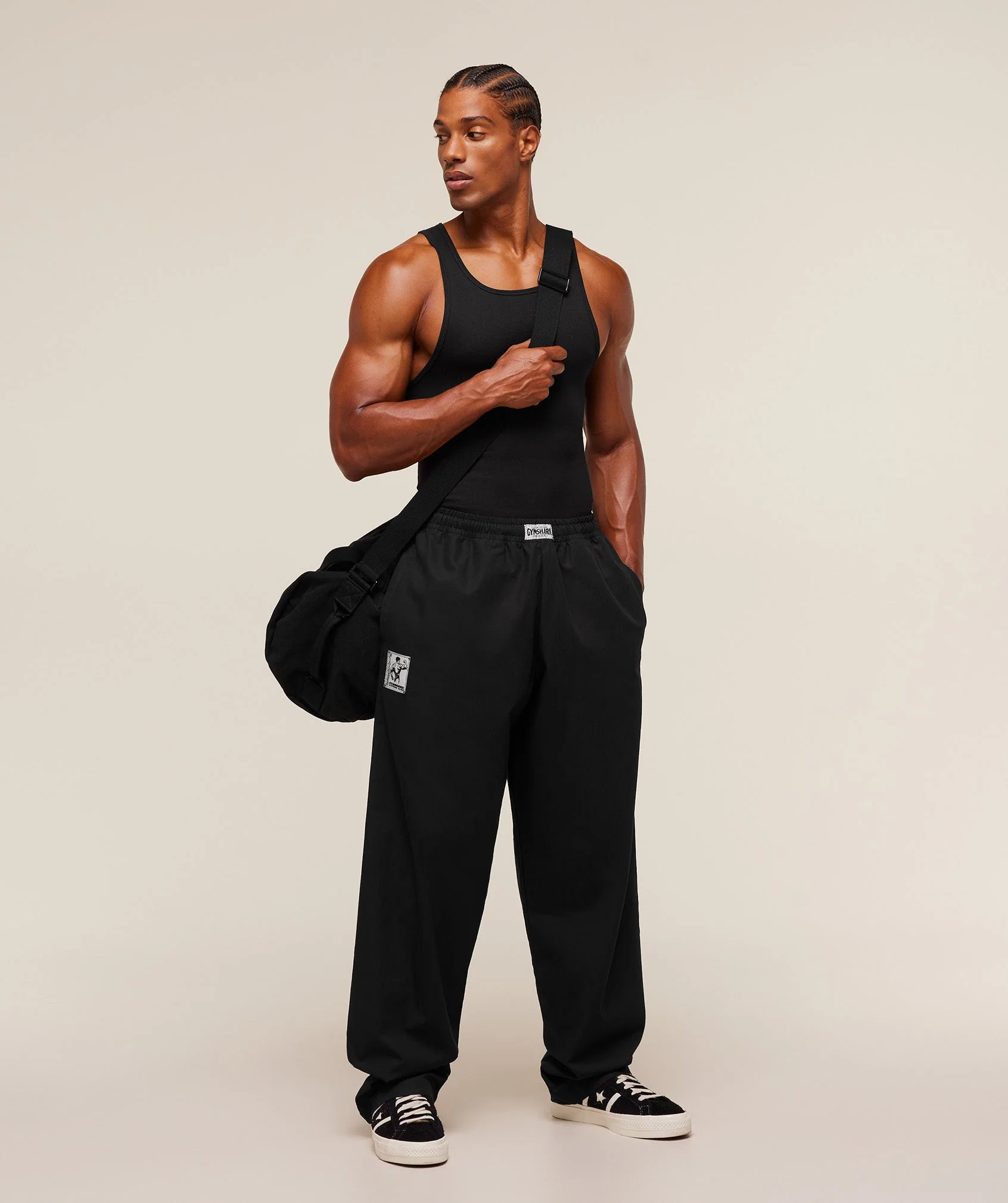 Gymshark Straight Leg Pumper Pants - Black - Image 7