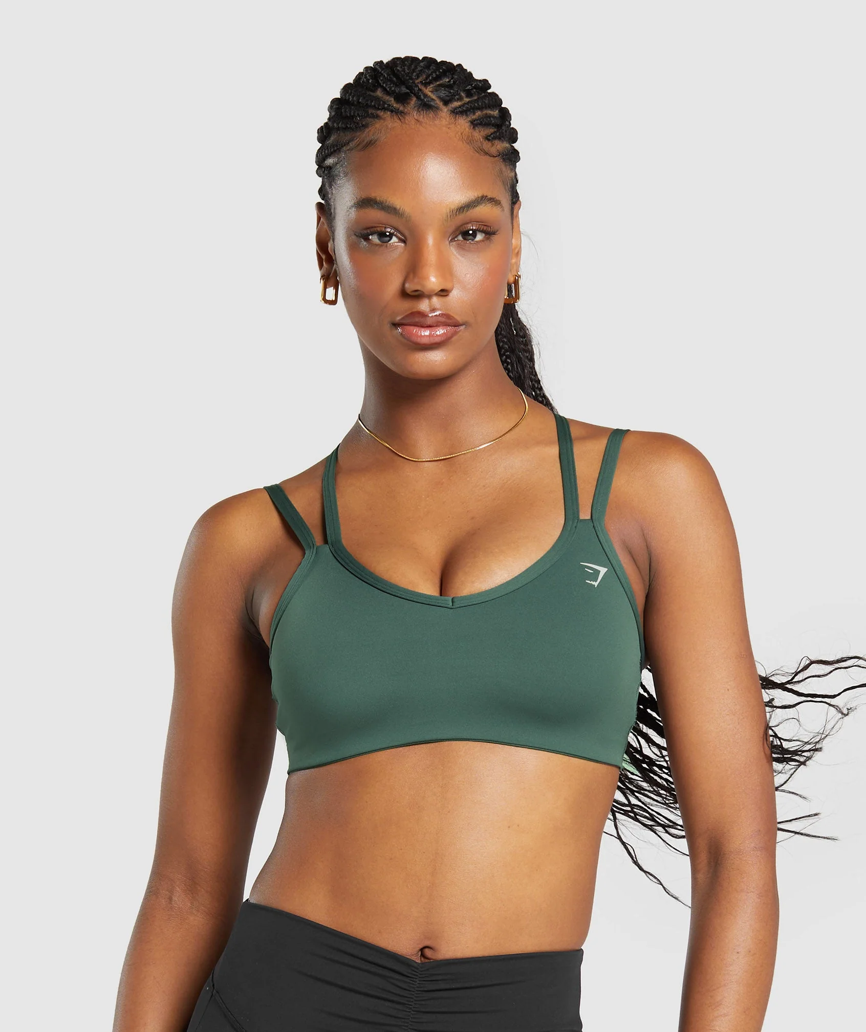 Gymshark Strap Feature Sports Bra - Slate Teal - Image 2