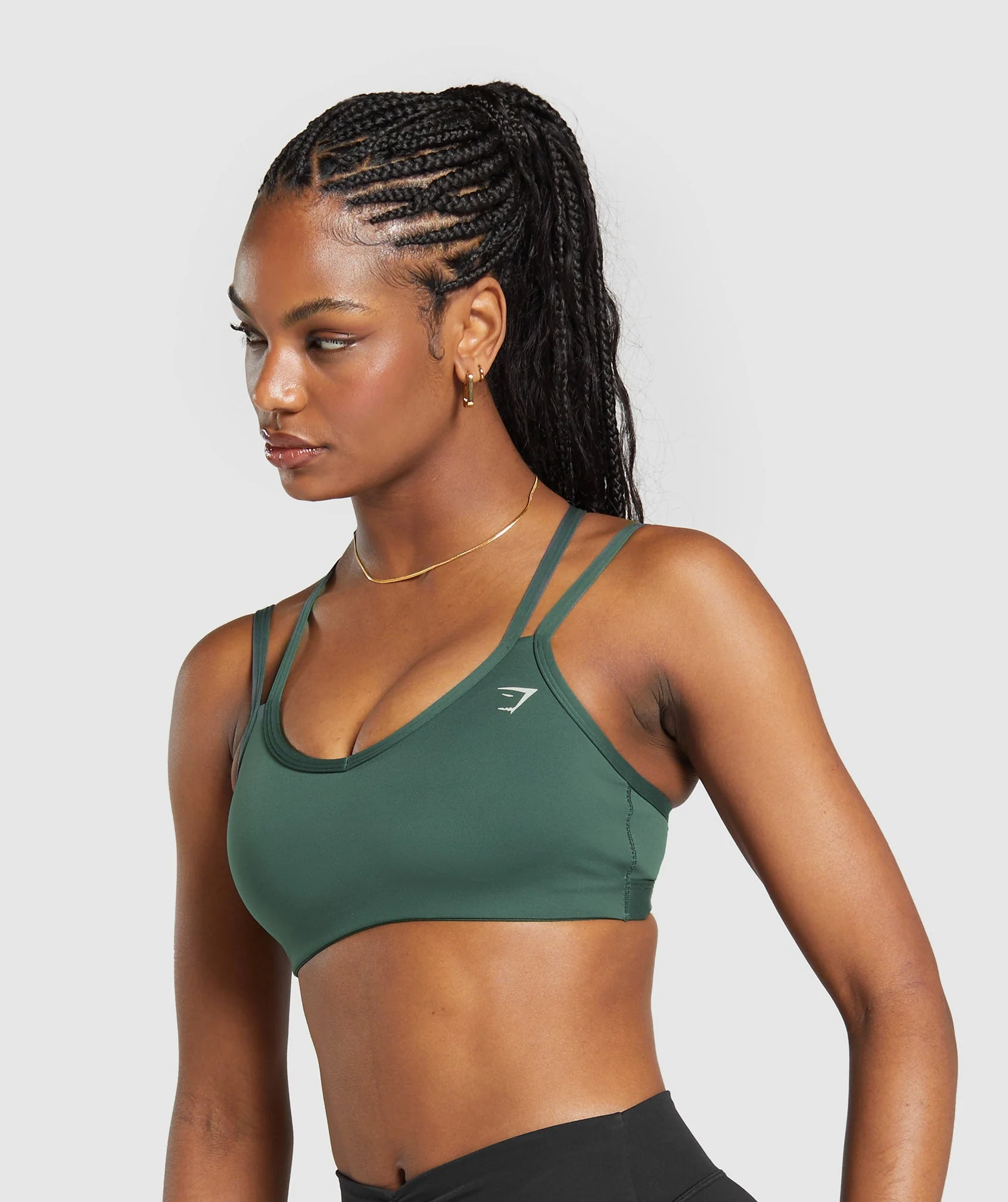 Gymshark Strap Feature Sports Bra - Slate Teal - Image 3
