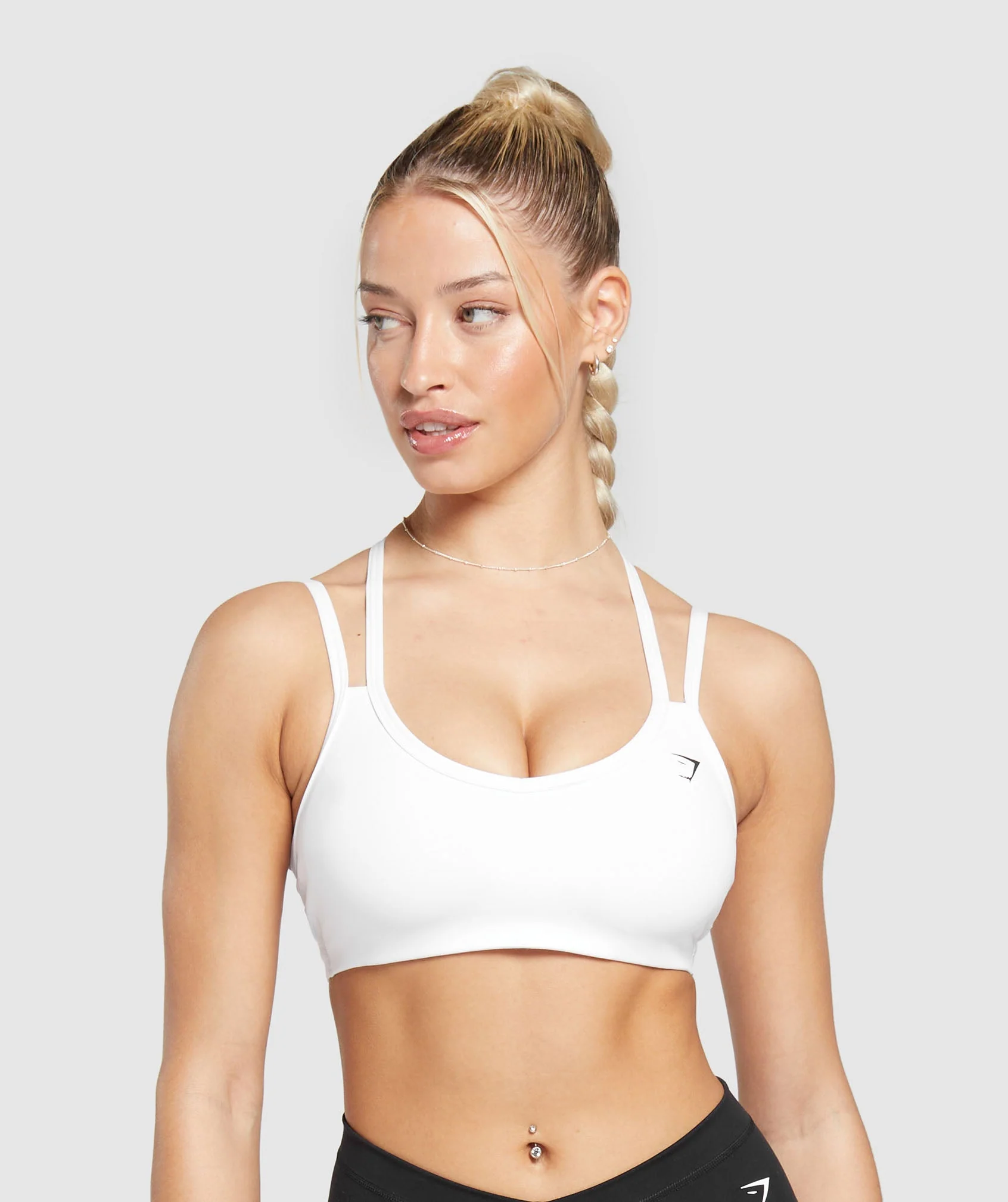 Gymshark Strap Feature Sports Bra - White - Image 2