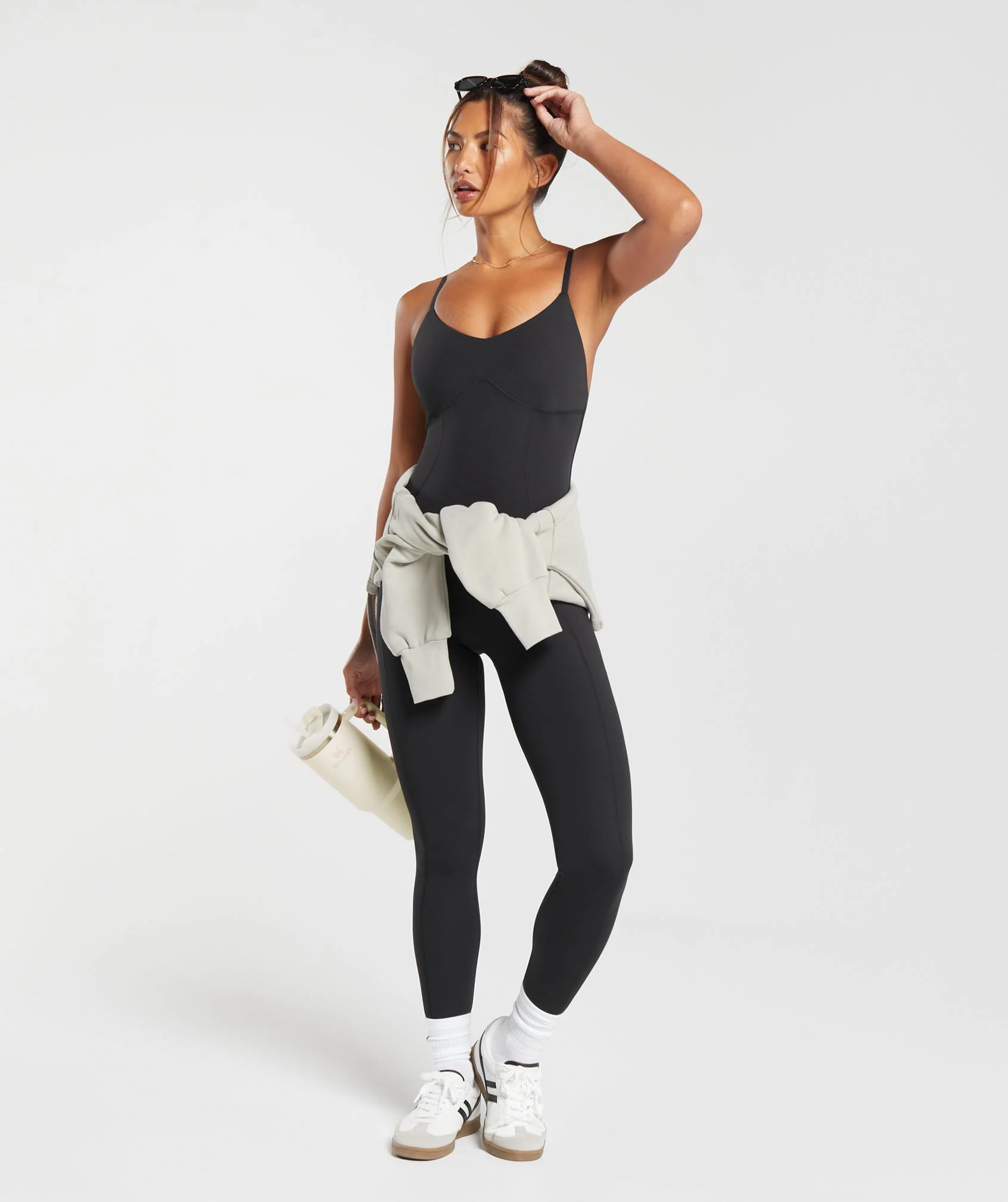 Gymshark Strappy All in One Full Length - Black - Image 4