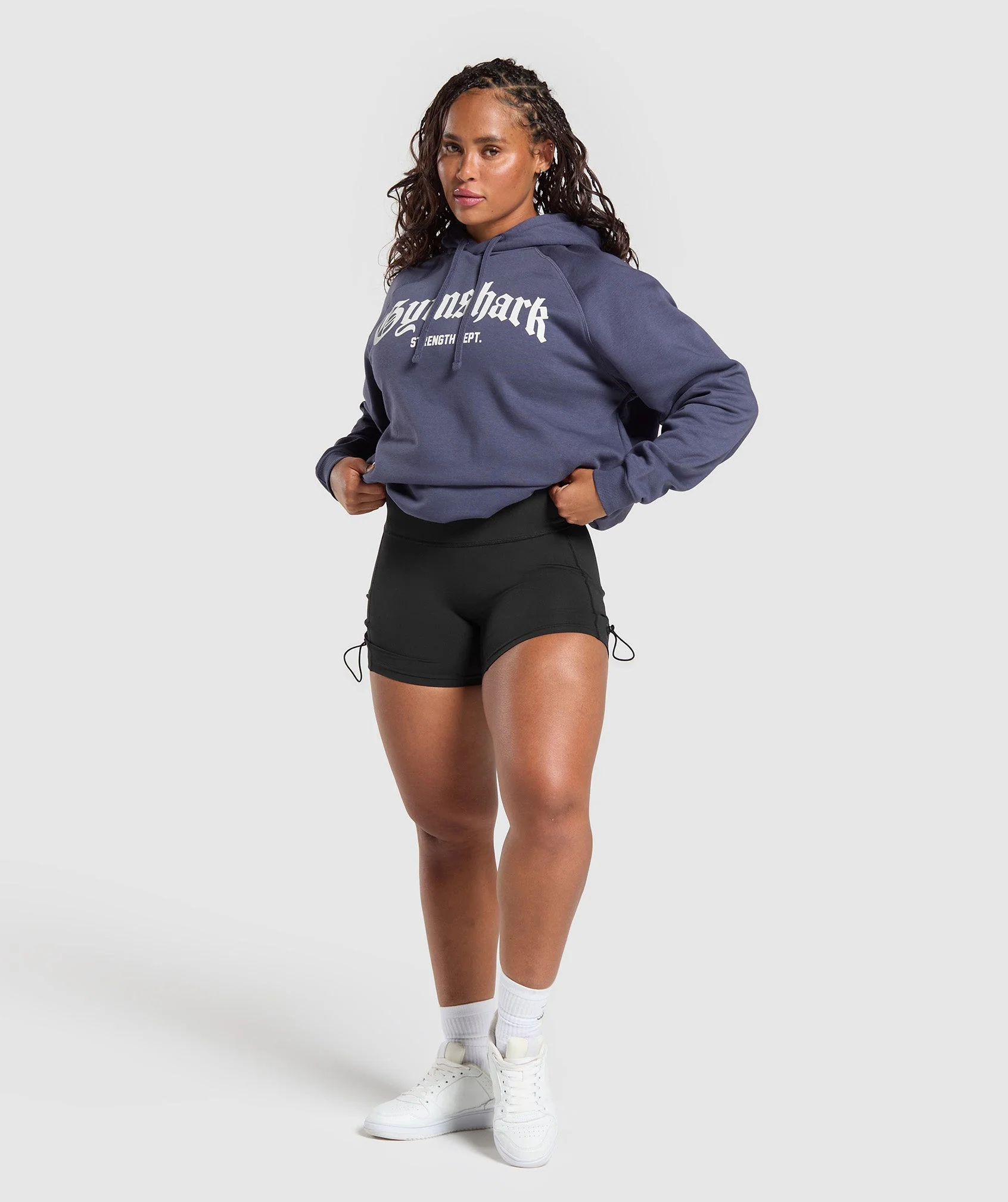 Gymshark Strength Department Graphic Hoodie - Weighted Purple - Image 4