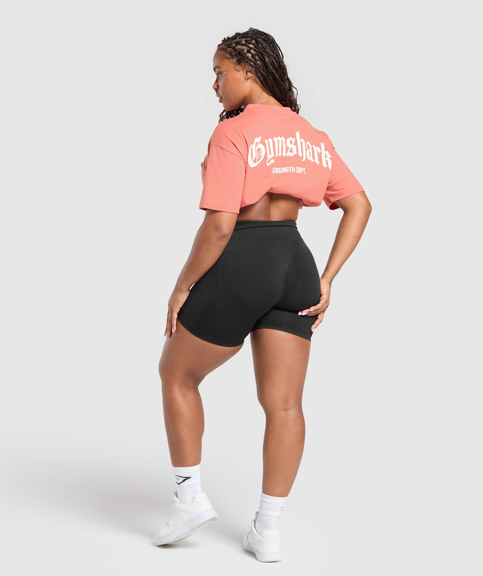 Gymshark Strength Department Graphic T-Shirt - Muted Coral - Image 4