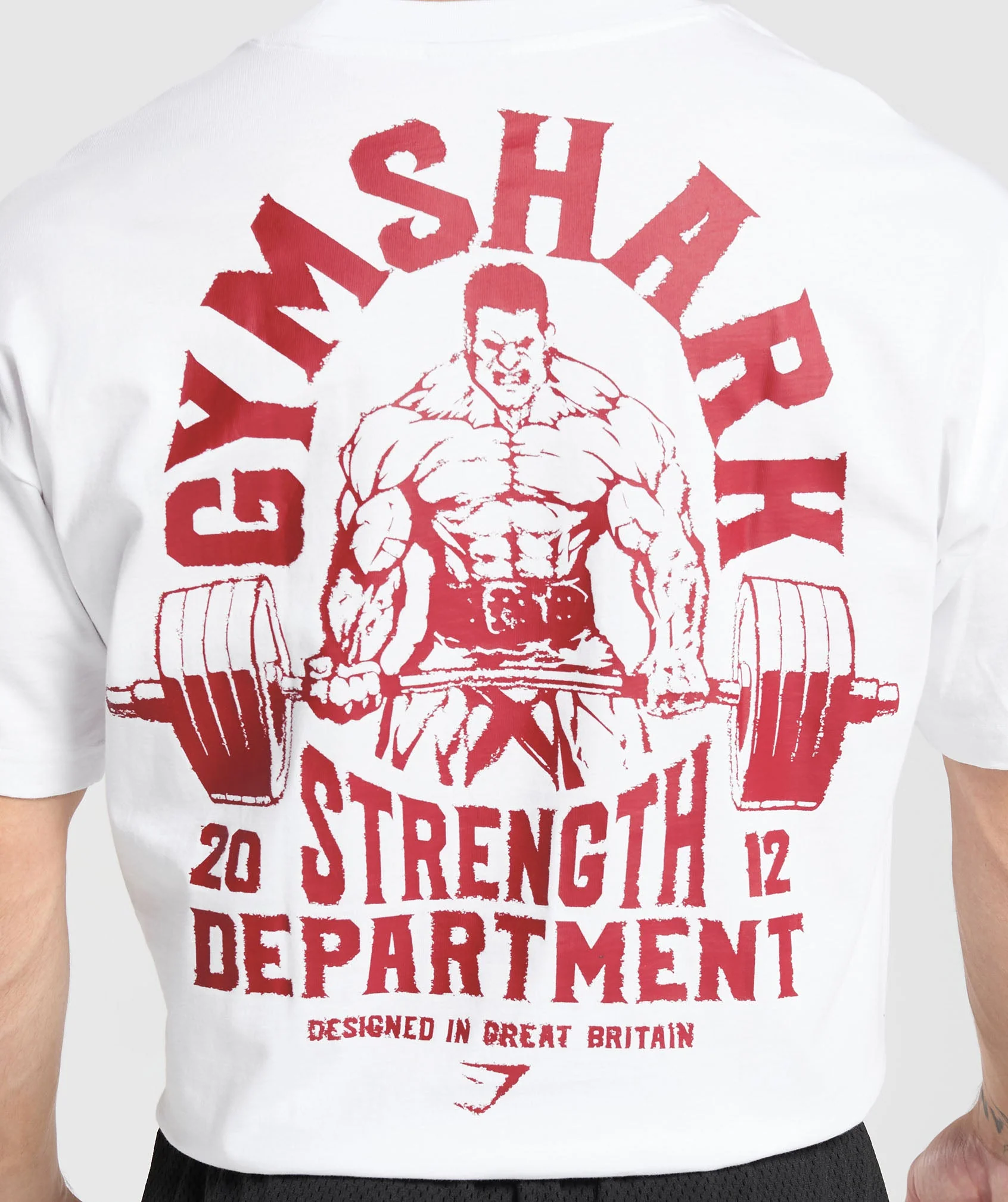 Gymshark Strength Department Graphic T-Shirt - White - Image 6