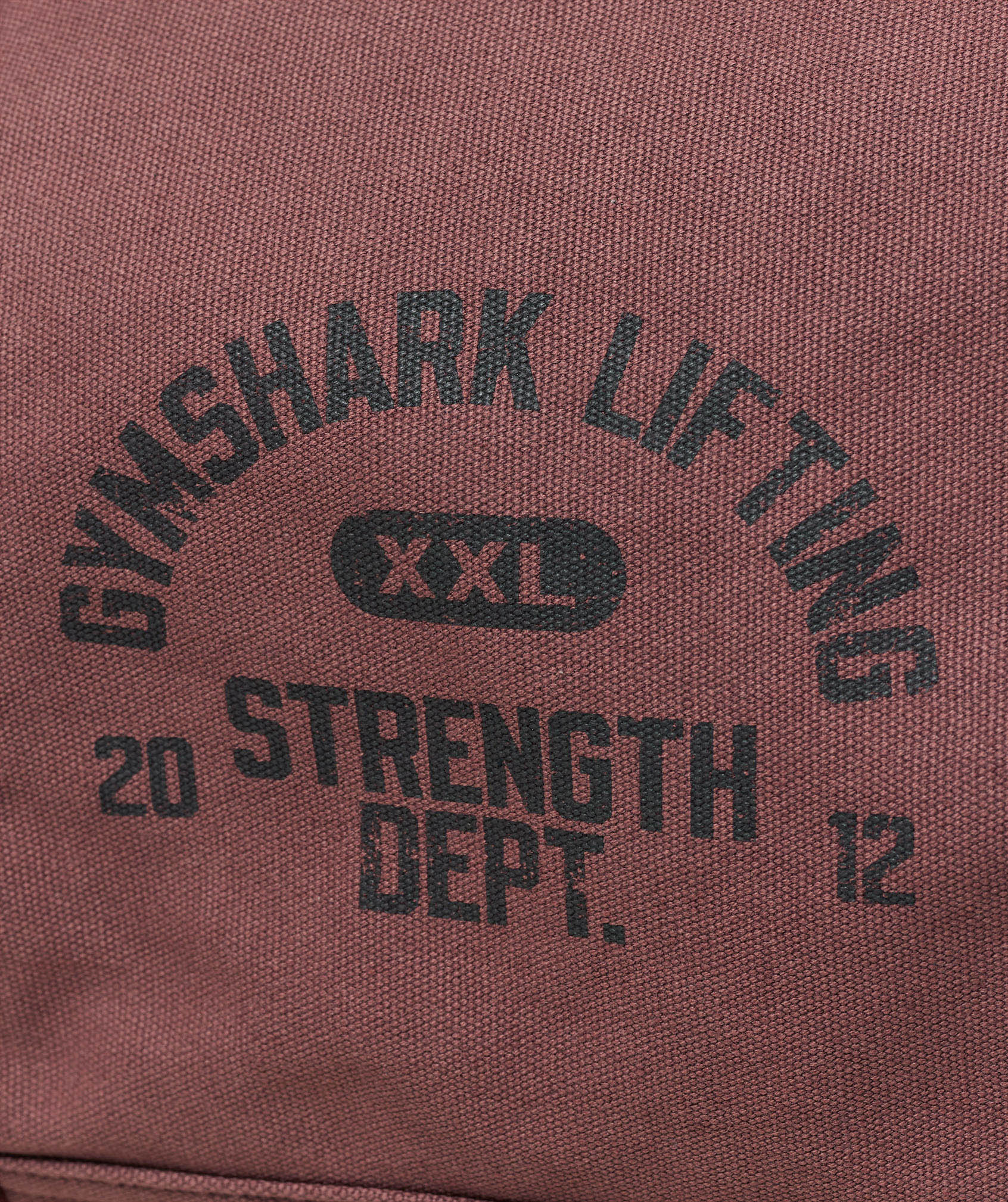 Gymshark Strength Dept Canvas Duffle Bag - Burgundy Brown - Image 2