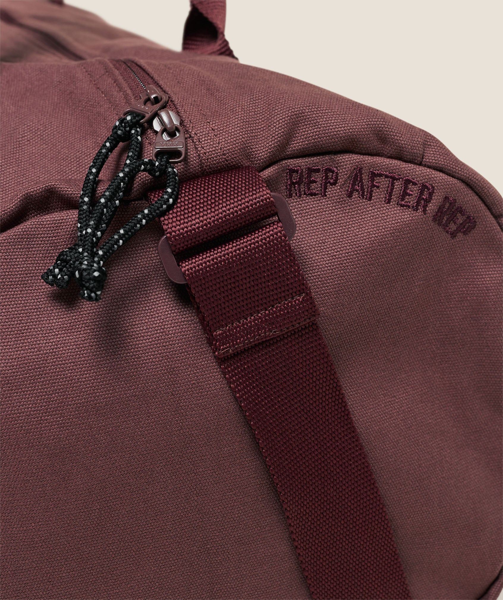 Gymshark Strength Dept Canvas Duffle Bag - Burgundy Brown - Image 3