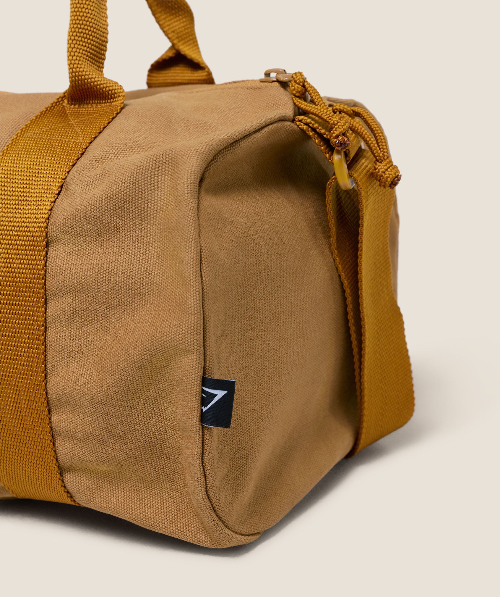 Gymshark Strength Dept Mini Canvas Duffle Bag - Antique Gold - Image 3