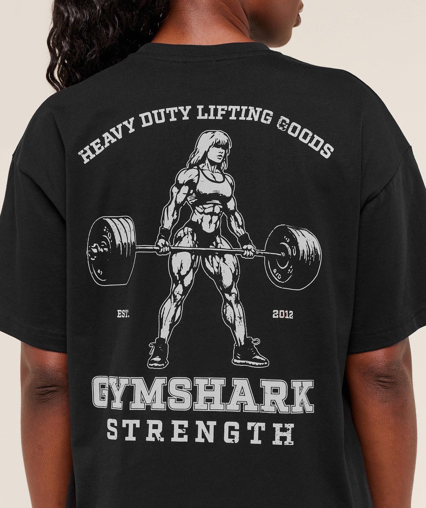 Gymshark Strength Graphic T-Shirt - Black - Image 4