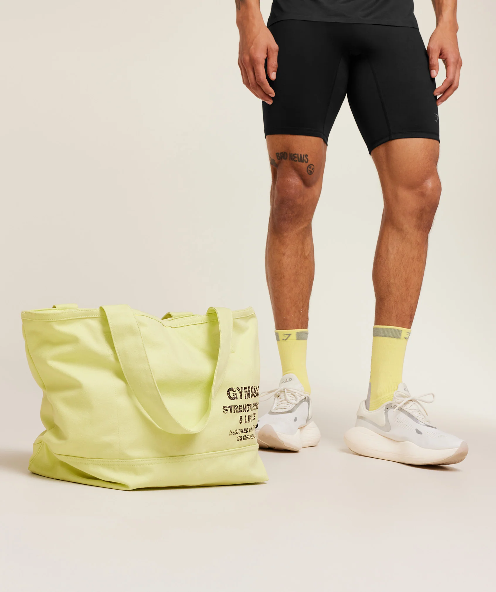 Gymshark Strength Tote -  Sorbet Yellow - Image 4