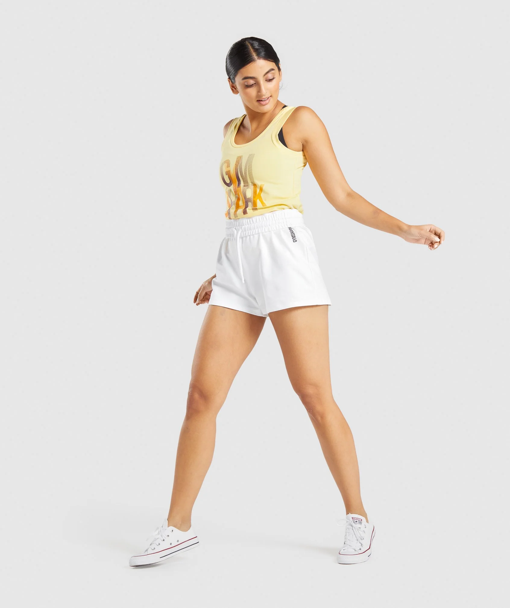 Gymshark Strobe Graphic Tank - Light Yellow - Image 4