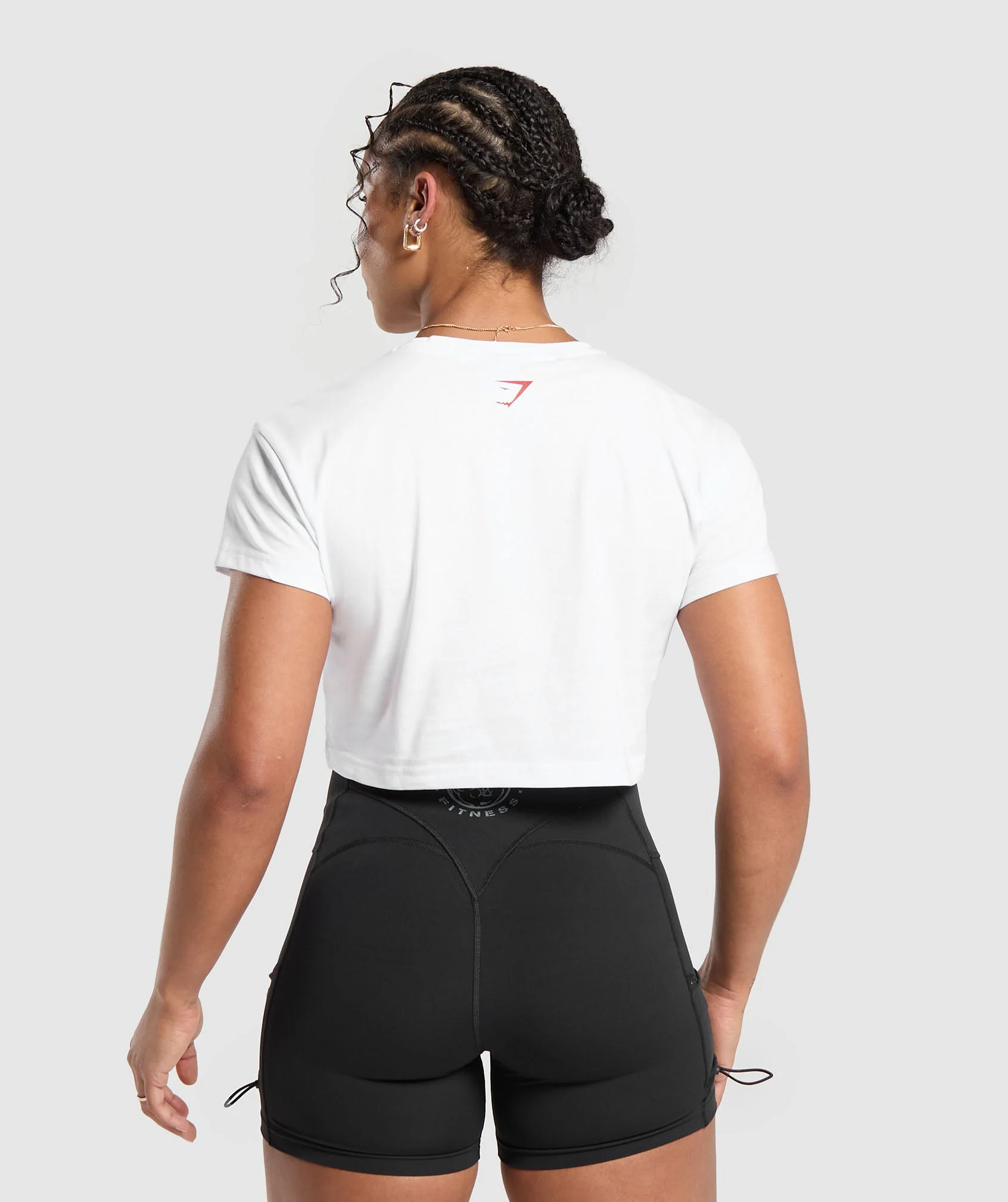 Gymshark Strong Women Crop Top - White - Image 2