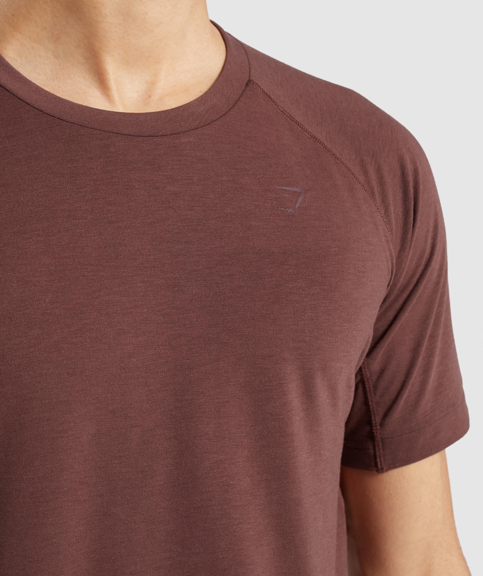 Gymshark Studio Amplify T-Shirt - Cherry Brown - Image 6