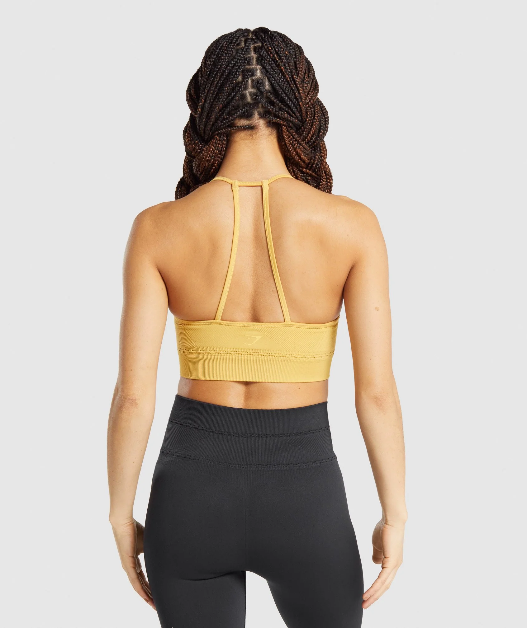 Gymshark Studio Seamless Sports Bra - Yellow - Image 2