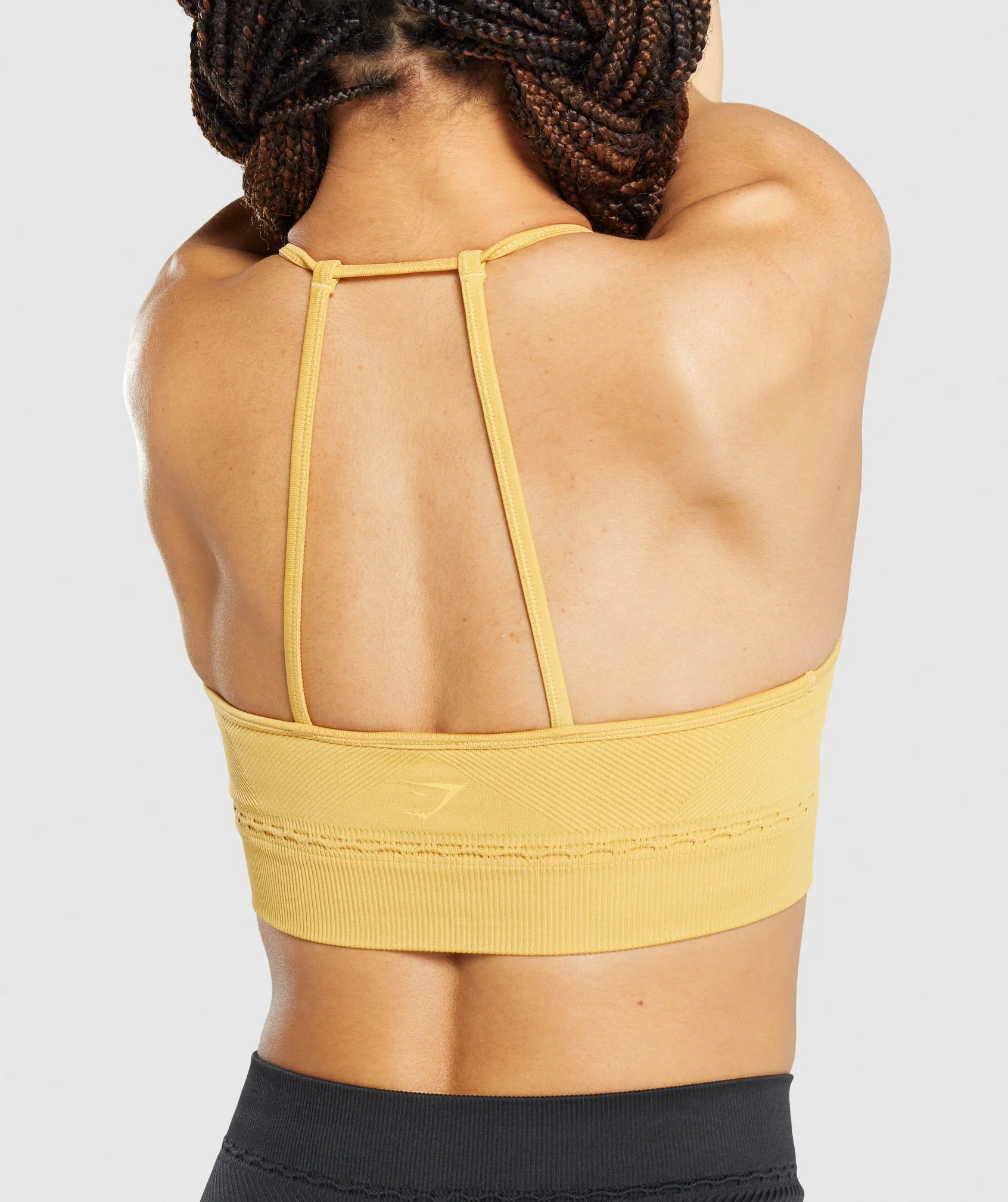 Gymshark Studio Seamless Sports Bra - Yellow - Image 6