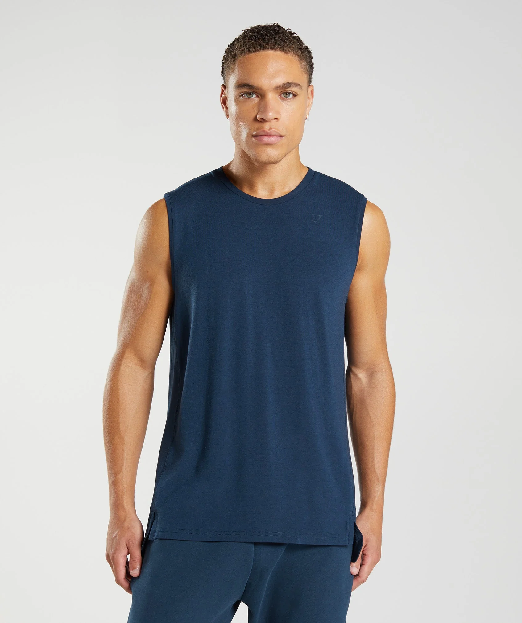 Gymshark Studio Breath Tank - Navy
