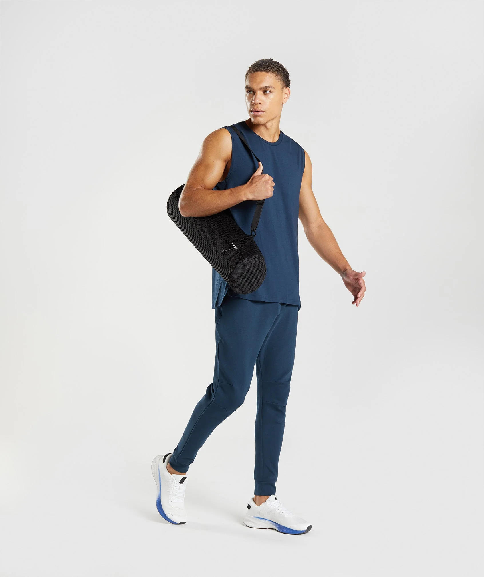 Gymshark Studio Breath Tank - Navy - Image 4