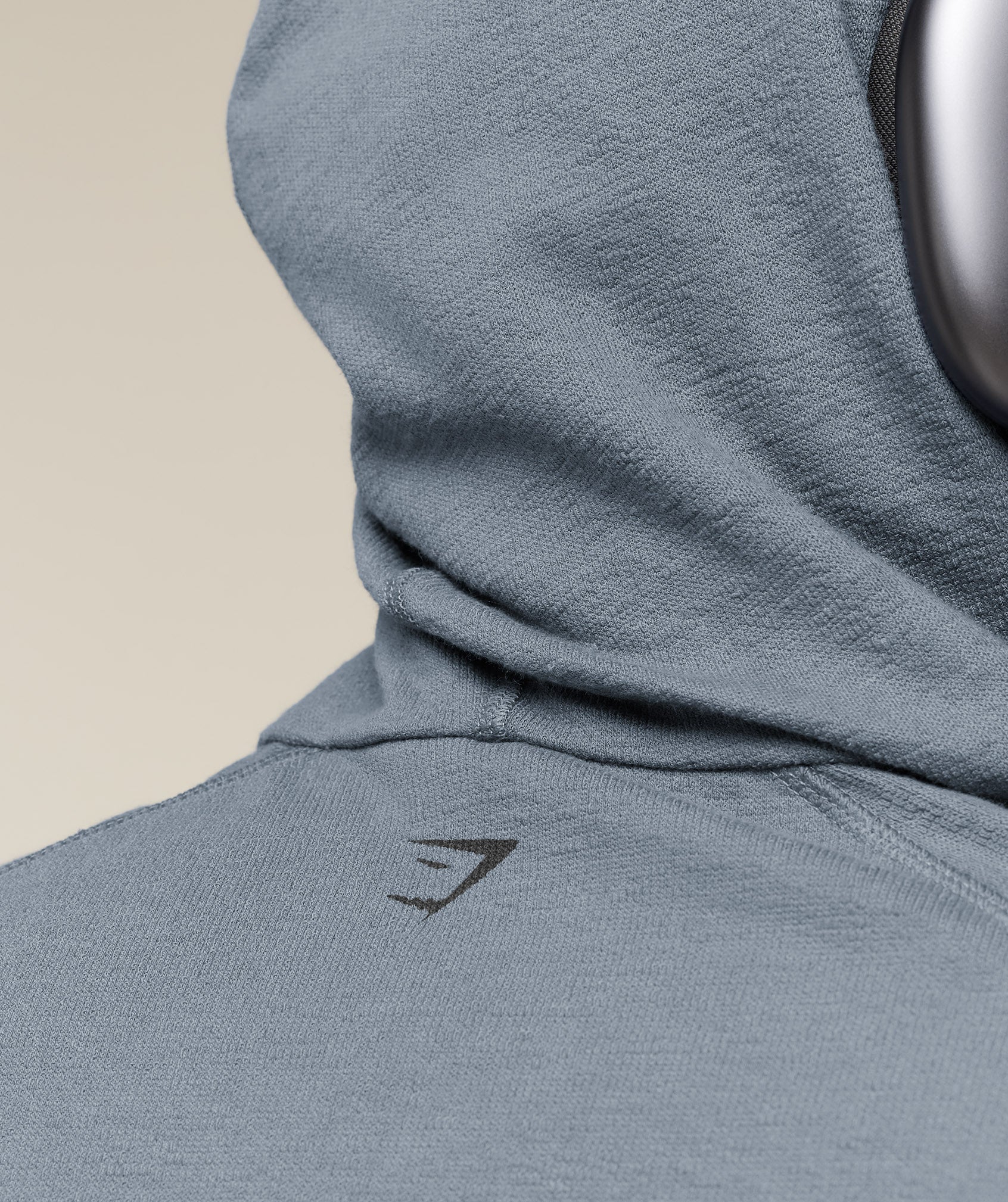Gymshark Summer Pump Cover Short Sleeve Hoodie - Iron Blue - Image 6