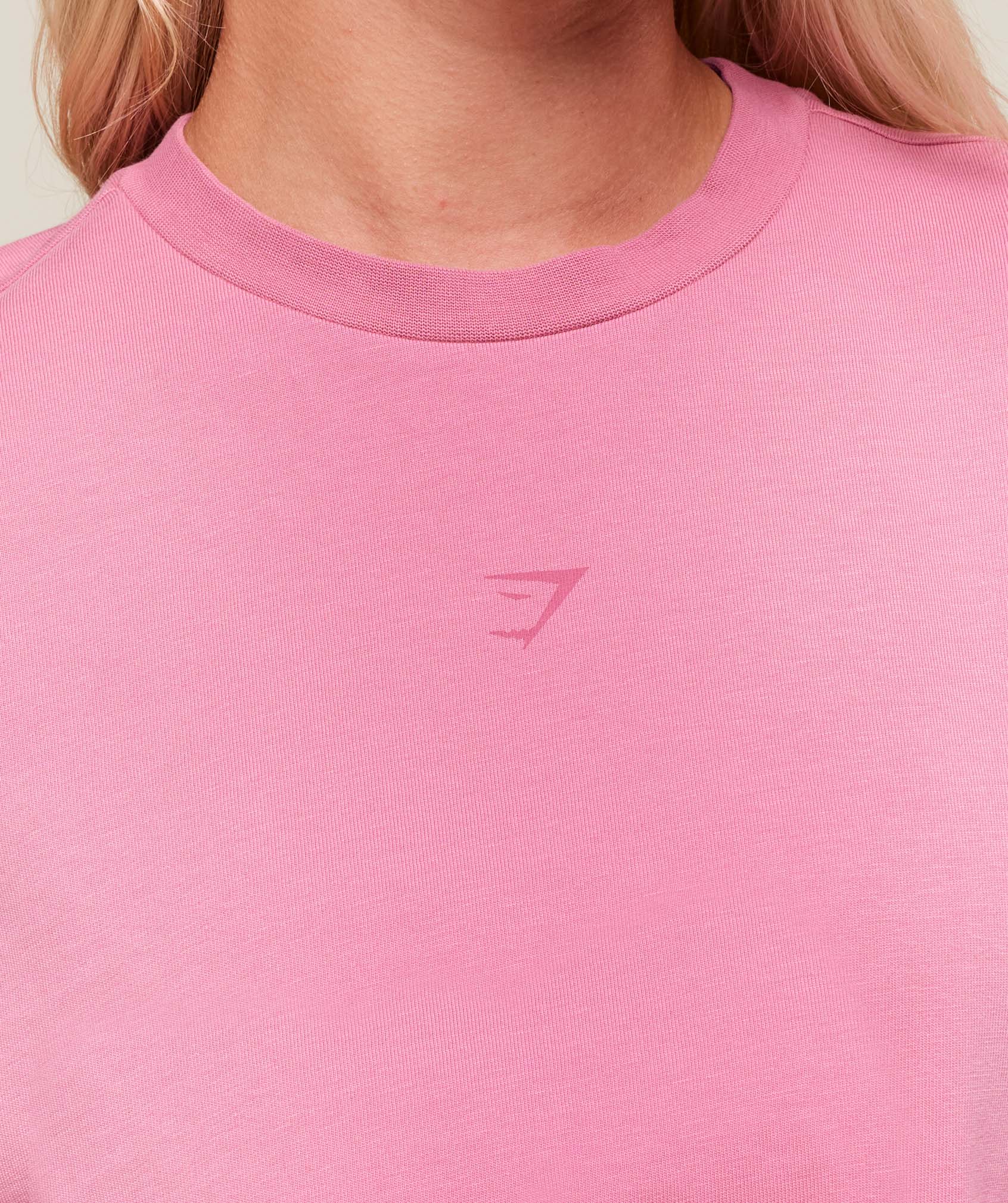 Gymshark Summer Tie-Dye Graphic Oversized T-Shirt - Sunset Pink/Wash - Image 5