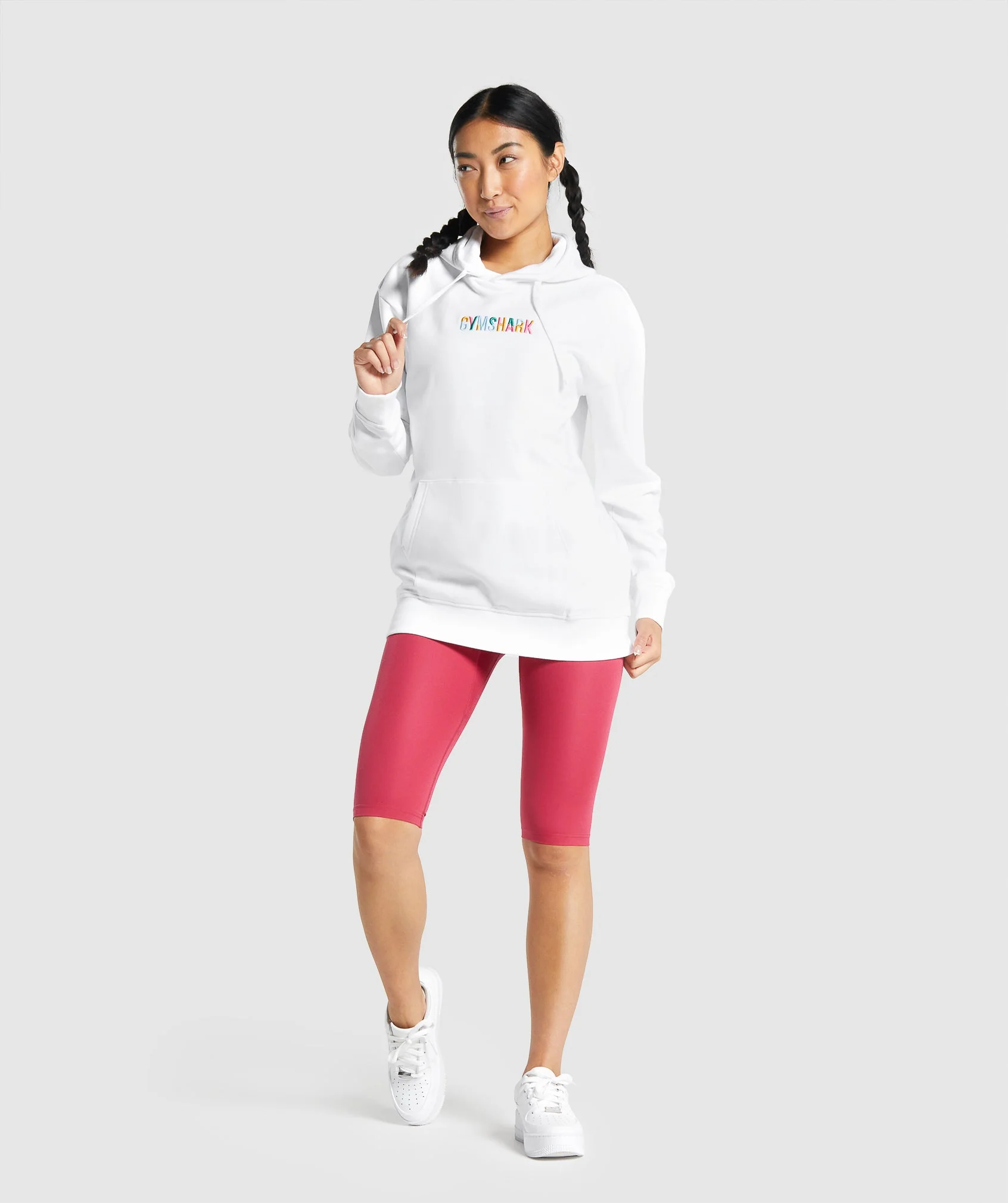 Gymshark Sundae Graphic Oversized Hoodie - White - Image 4