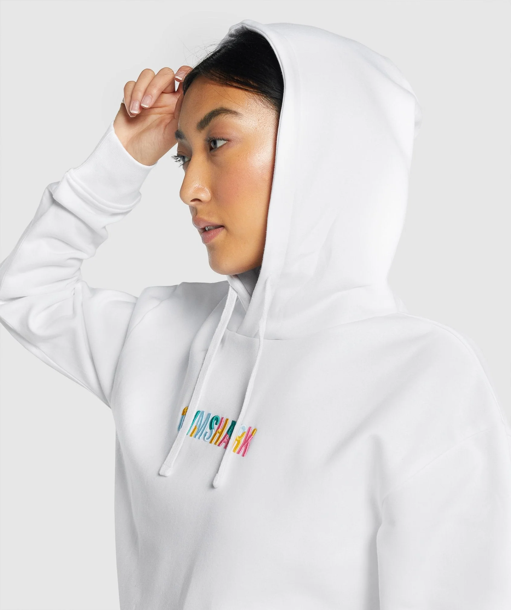 Gymshark Sundae Graphic Oversized Hoodie - White - Image 6