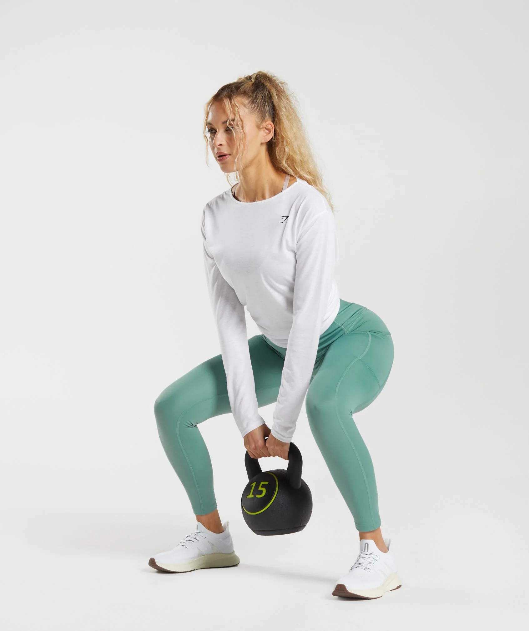 Gymshark Super Soft Cut-Out Long Sleeve Top - White - Image 4