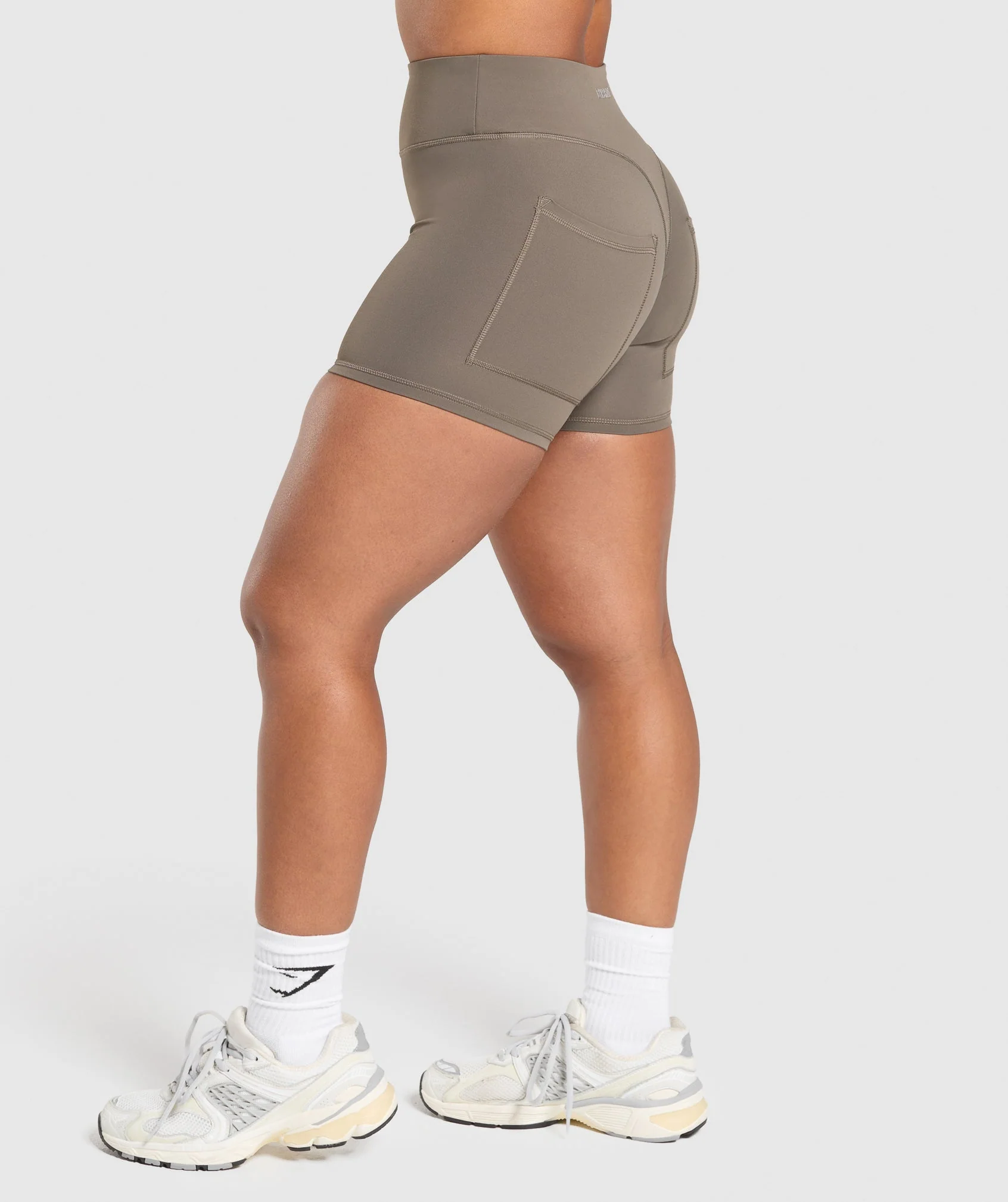 Gymshark Superset Pocket Shorts - Camo Brown - Image 3