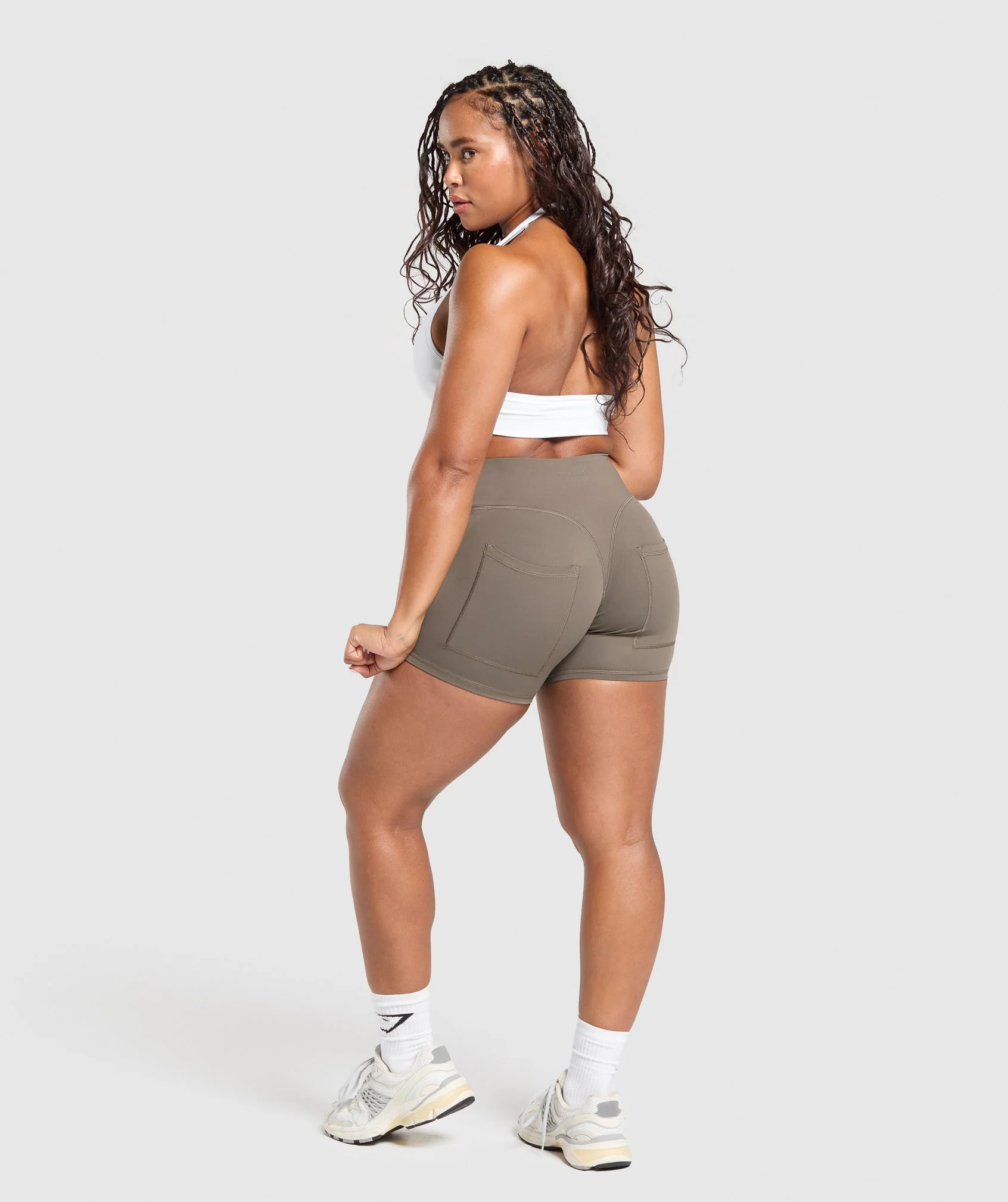 Gymshark Superset Pocket Shorts - Camo Brown - Image 4
