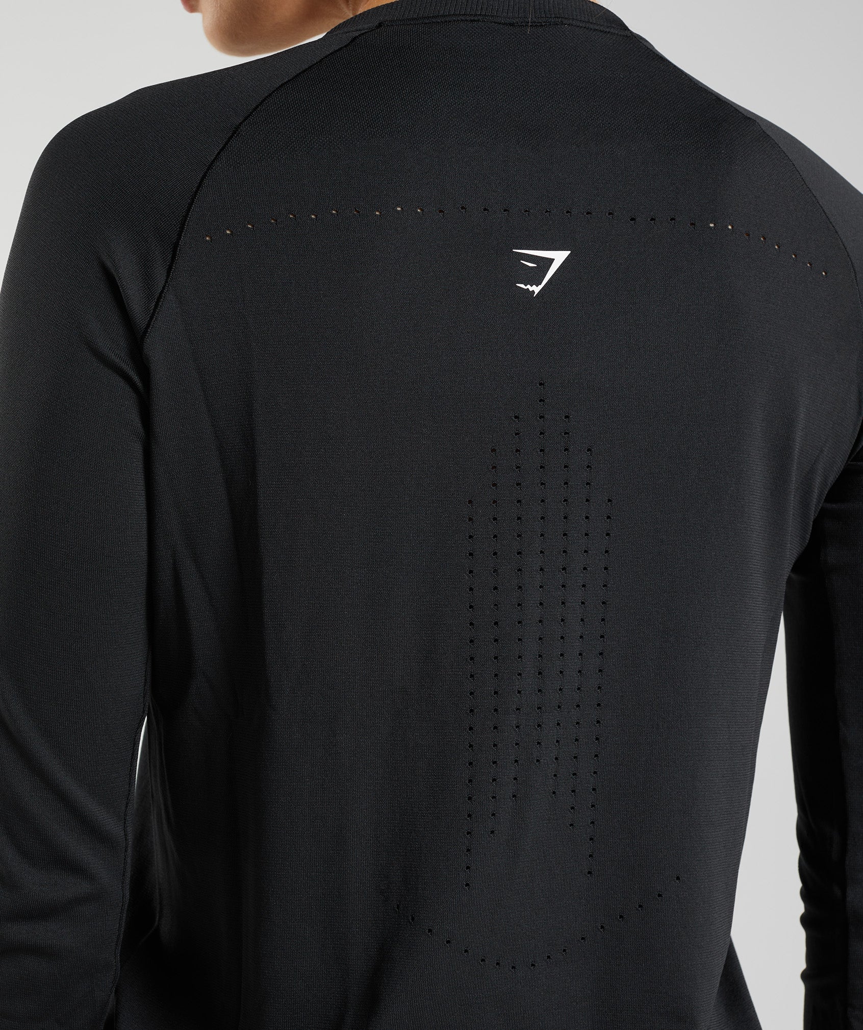 Gymshark Sweat Seamless Long Sleeve Top - Black - Image 6