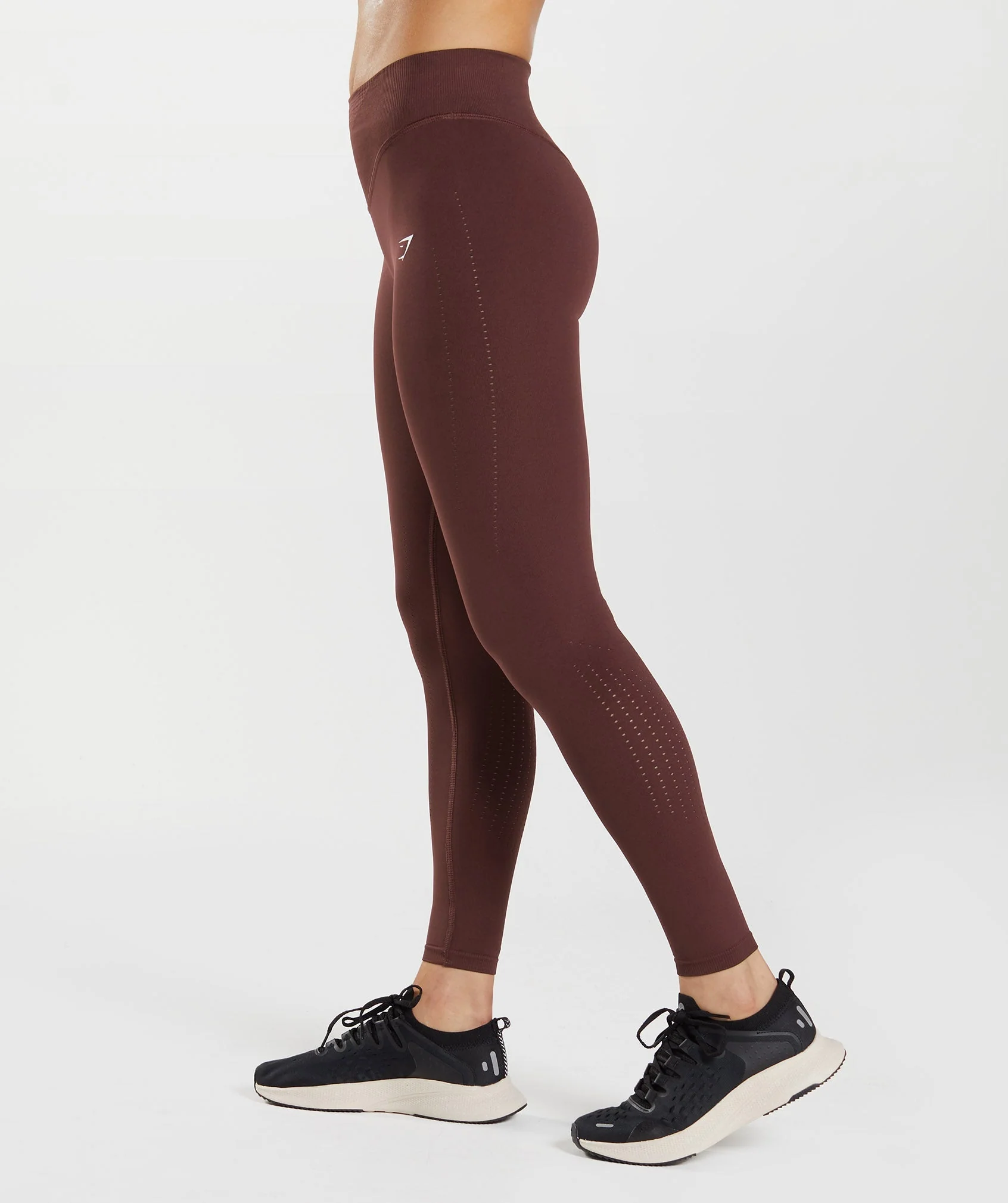 Gymshark Sweat Seamless Sculpt Leggings - Baked Maroon - Image 3