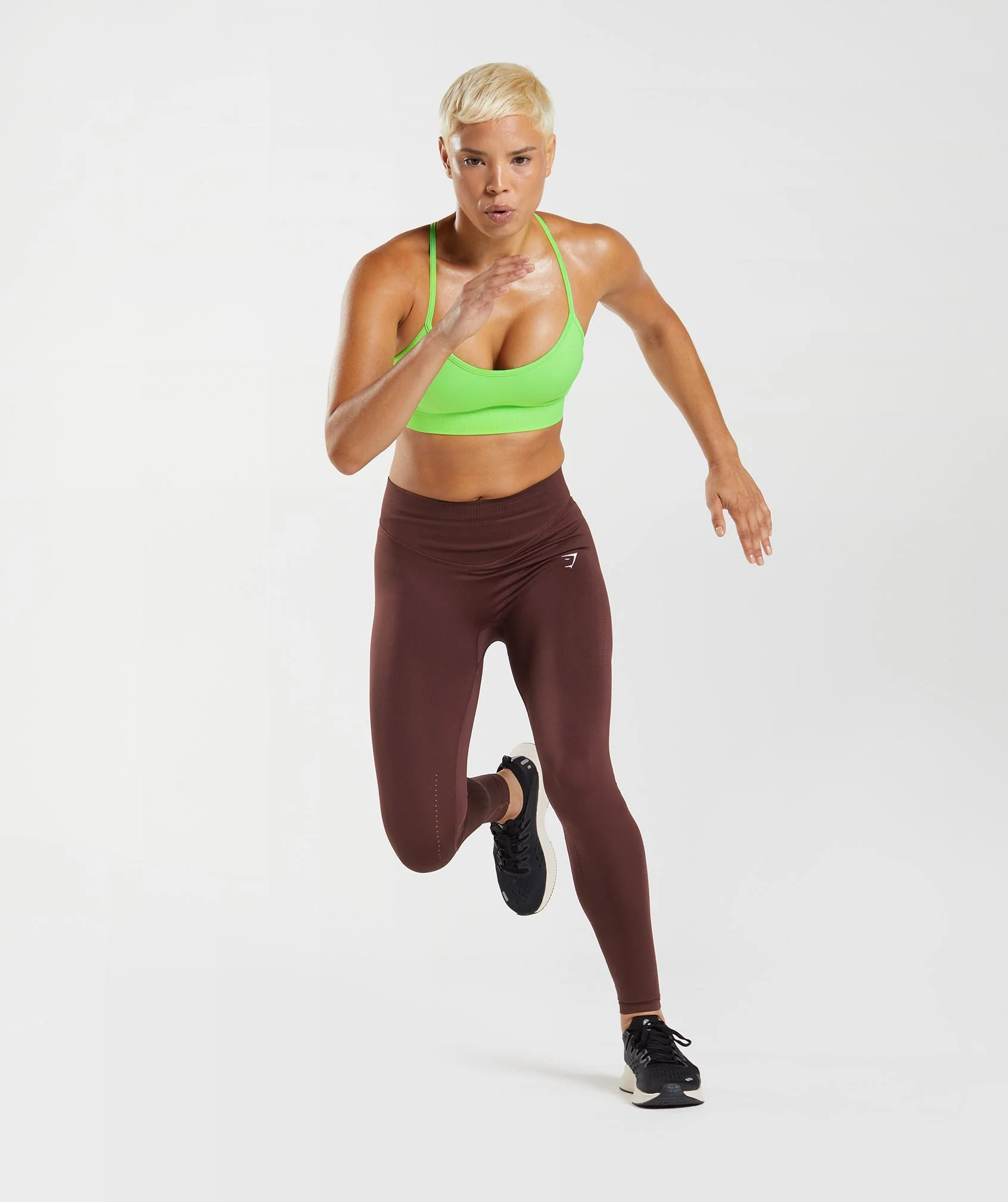 Gymshark Sweat Seamless Sculpt Leggings - Baked Maroon - Image 4