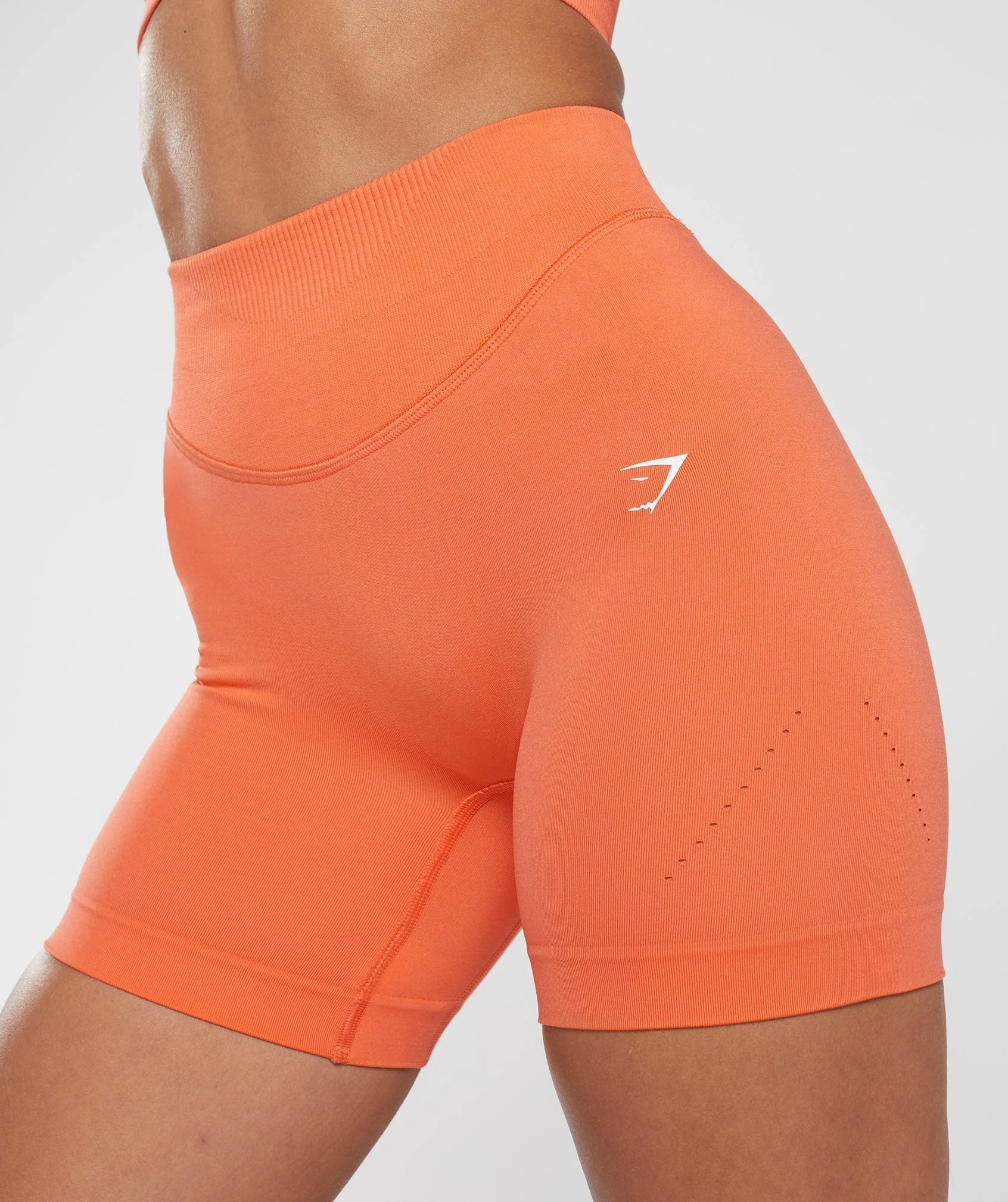 Gymshark Sweat Seamless Shorts - Aerospace Orange - Image 6