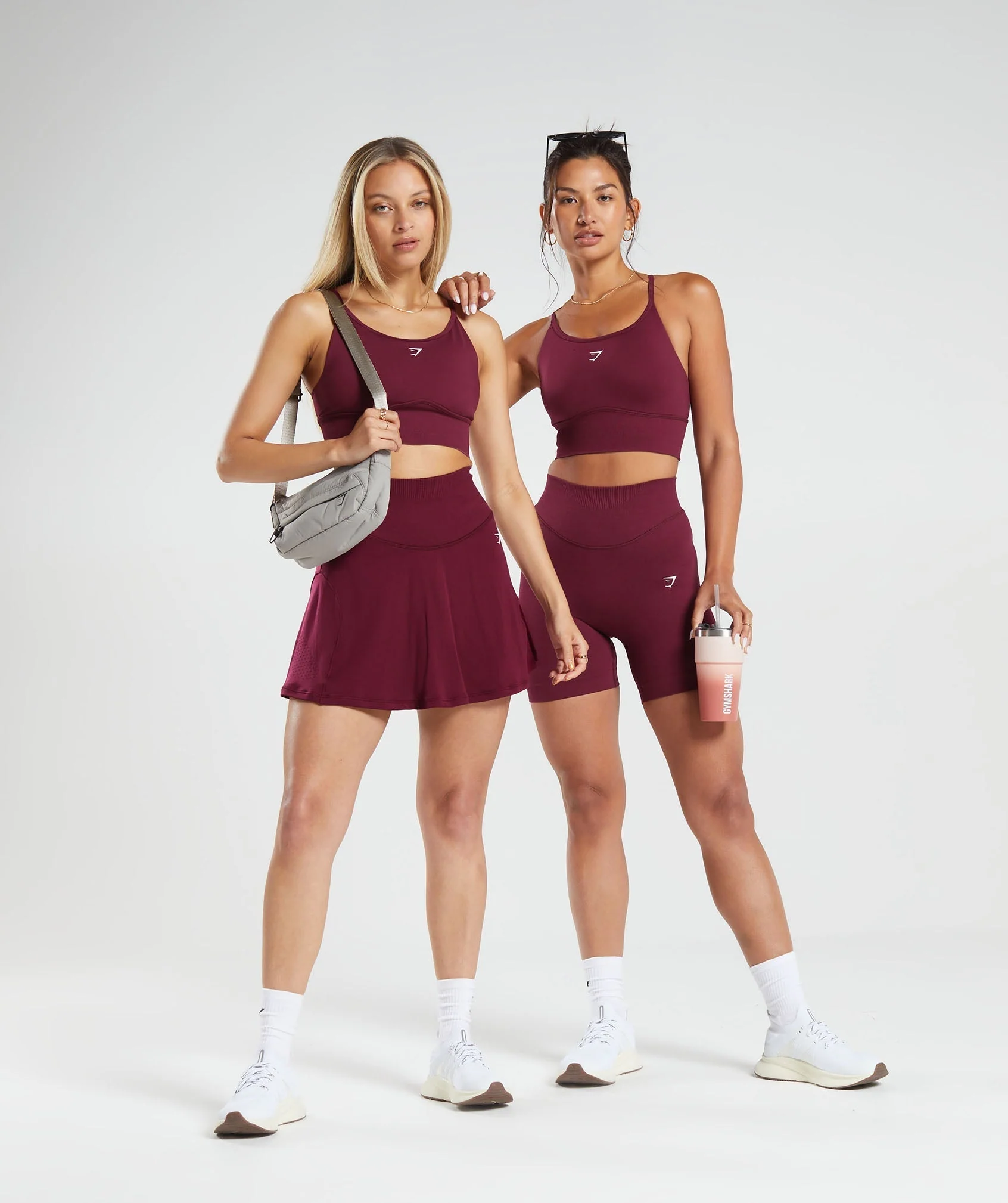 Gymshark Sweat Seamless Skort - Plum Pink - Image 4