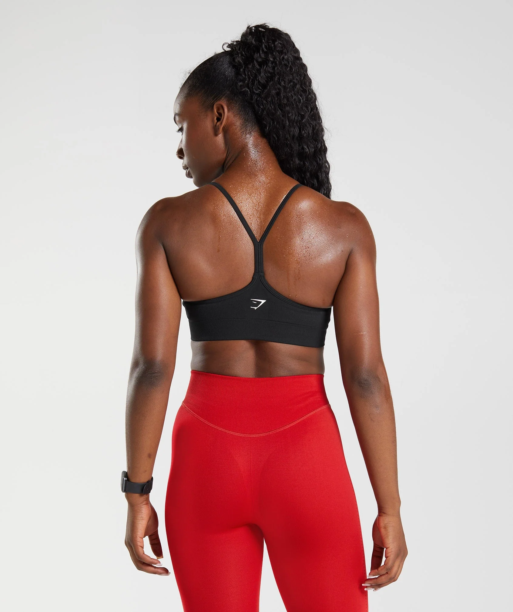 Gymshark Sweat Seamless Sports Bra - Black - Image 2