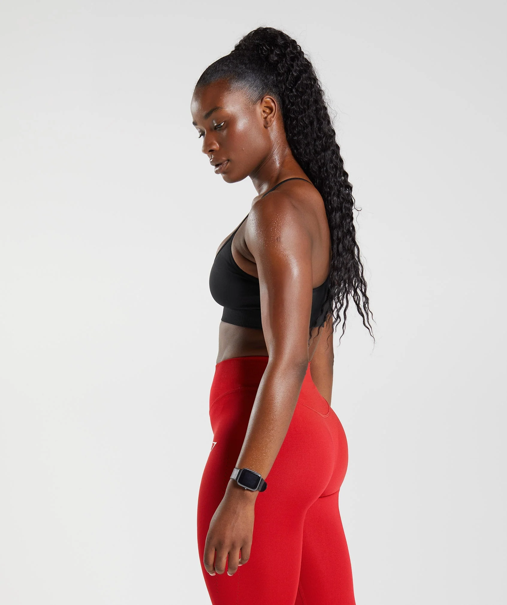 Gymshark Sweat Seamless Sports Bra - Black - Image 3