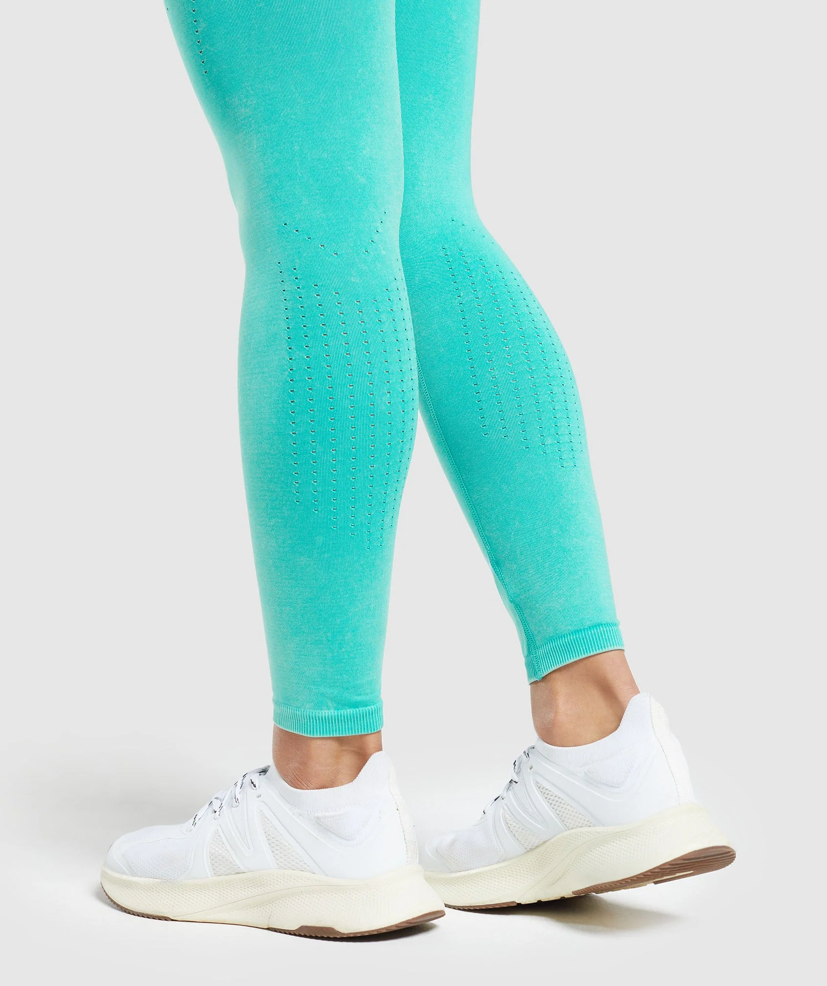 Gymshark Sweat Seamless Washed Leggings - Capri Blue - Image 6