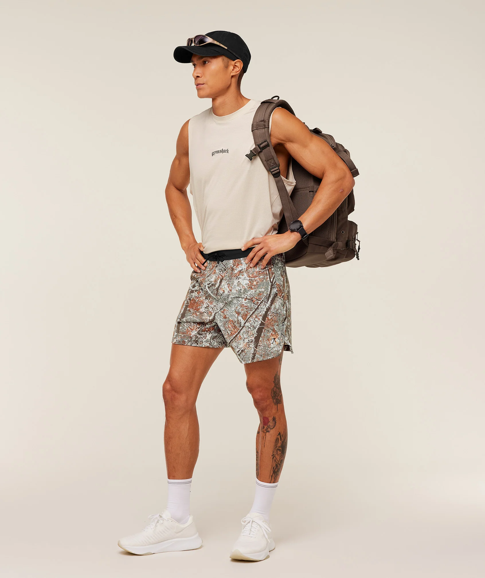 Gymshark Tactical 6" Shorts - Linen Brown - Image 5