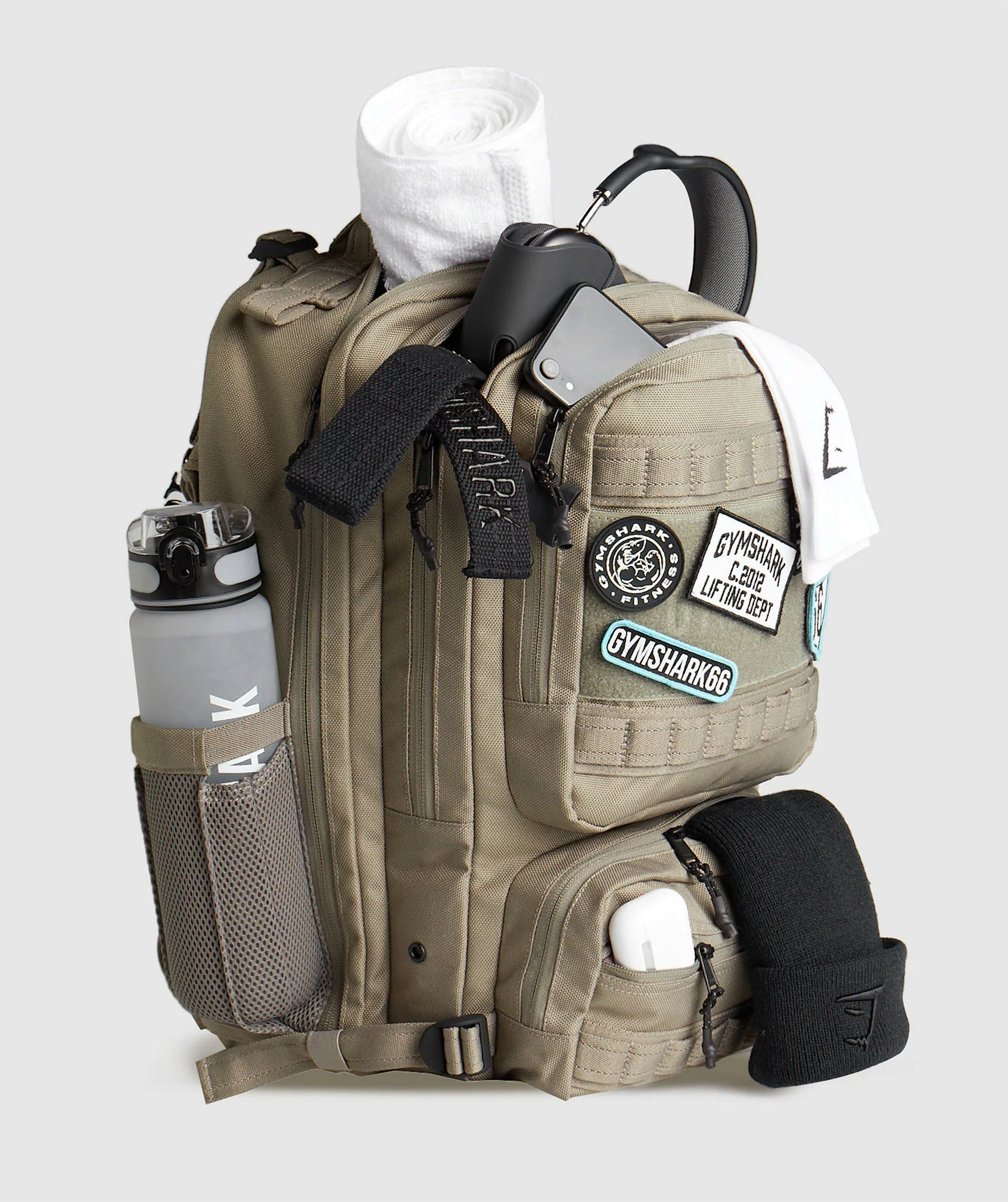 Gymshark Tactical Backpack - Linen Brown - Image 4