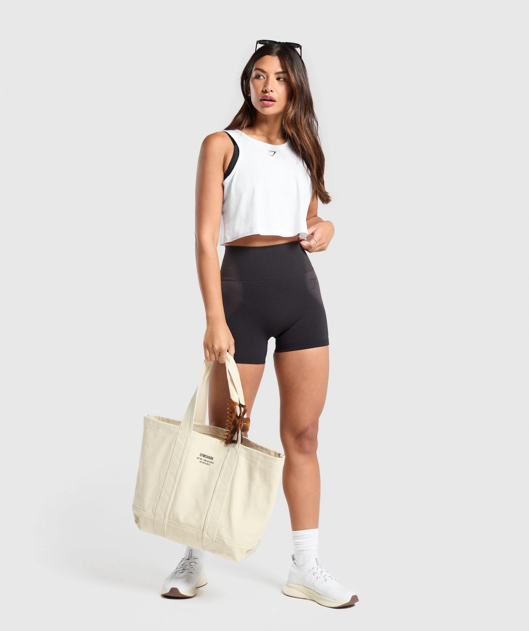 Gymshark Tactical Canvas Tote Bag - Ecru White - Image 5