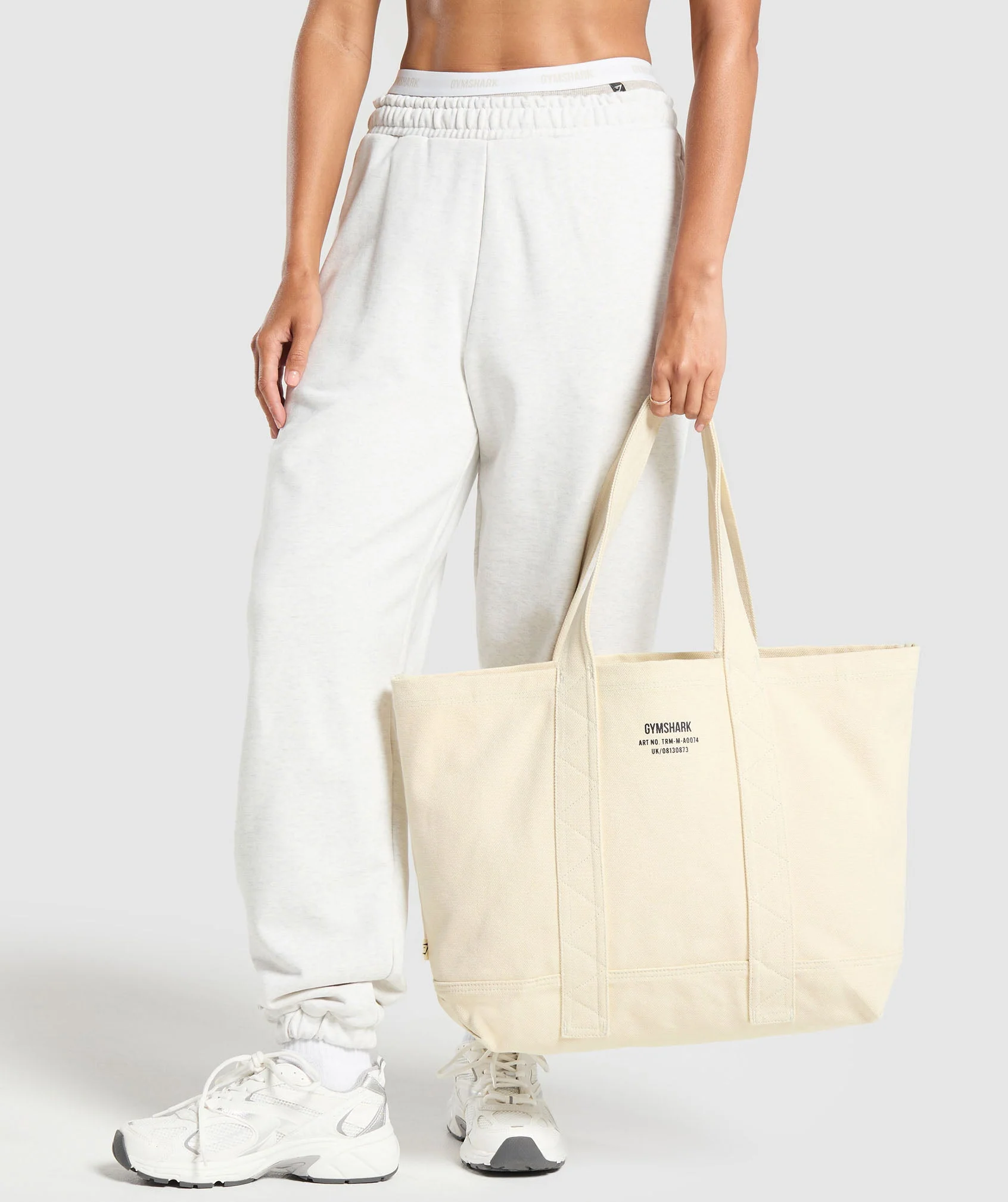 Gymshark Tactical Canvas Tote Bag - Ecru White - Image 8