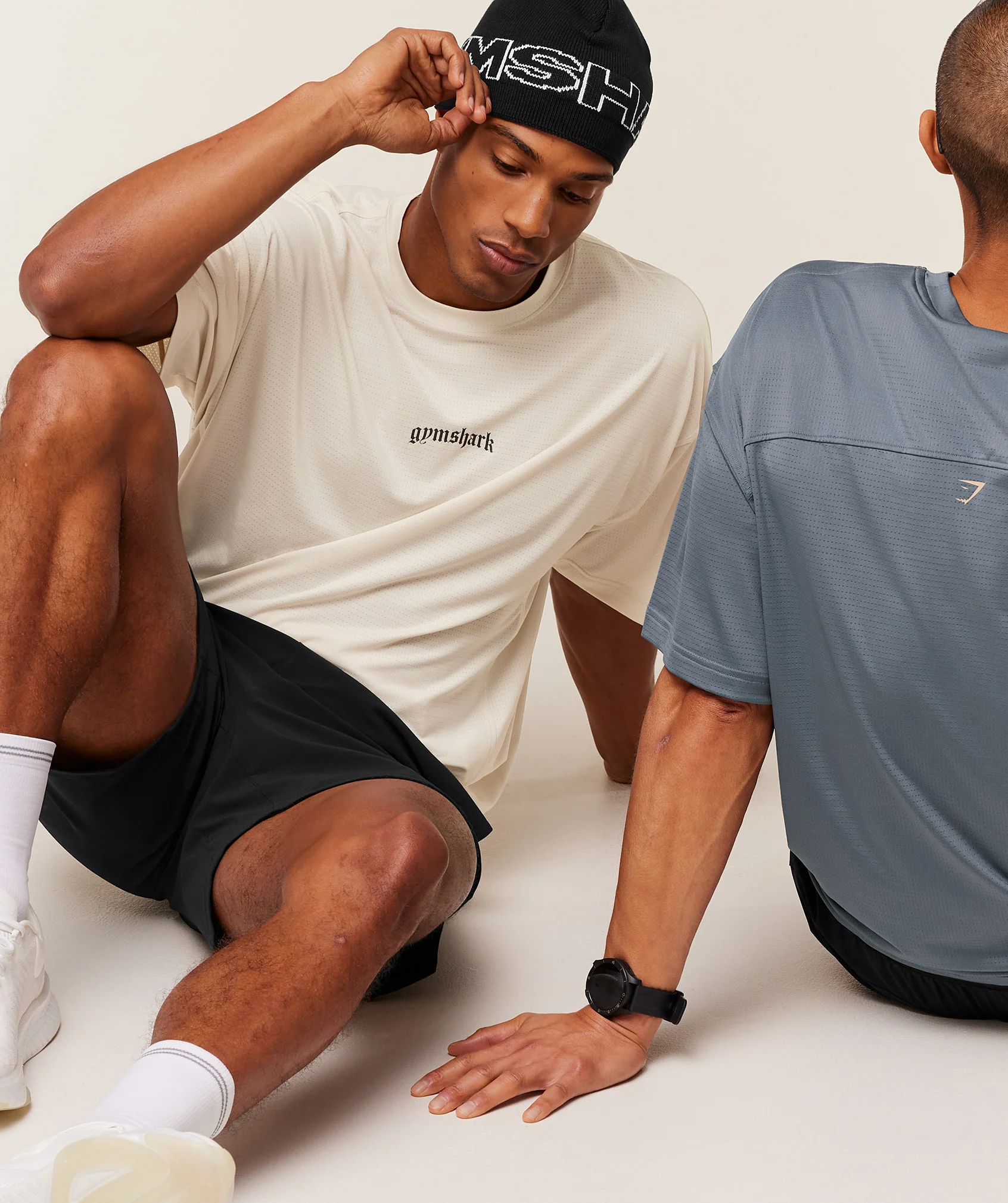 Gymshark Tactical Oversized T-Shirt - Oat White - Image 6