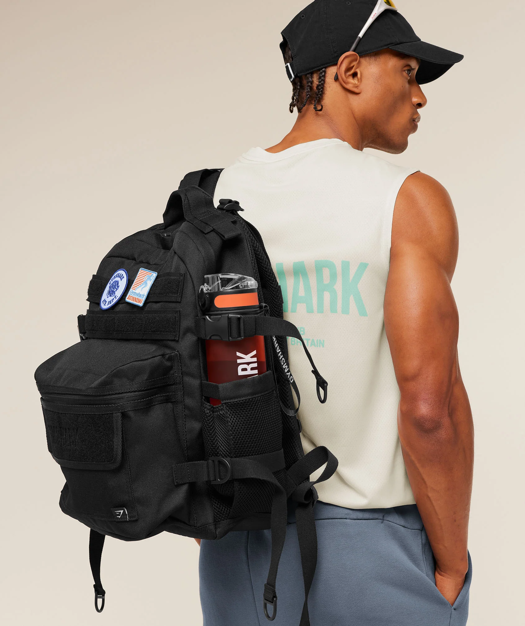 Gymshark Tactical Slouch Backpack - GS Black - Image 3
